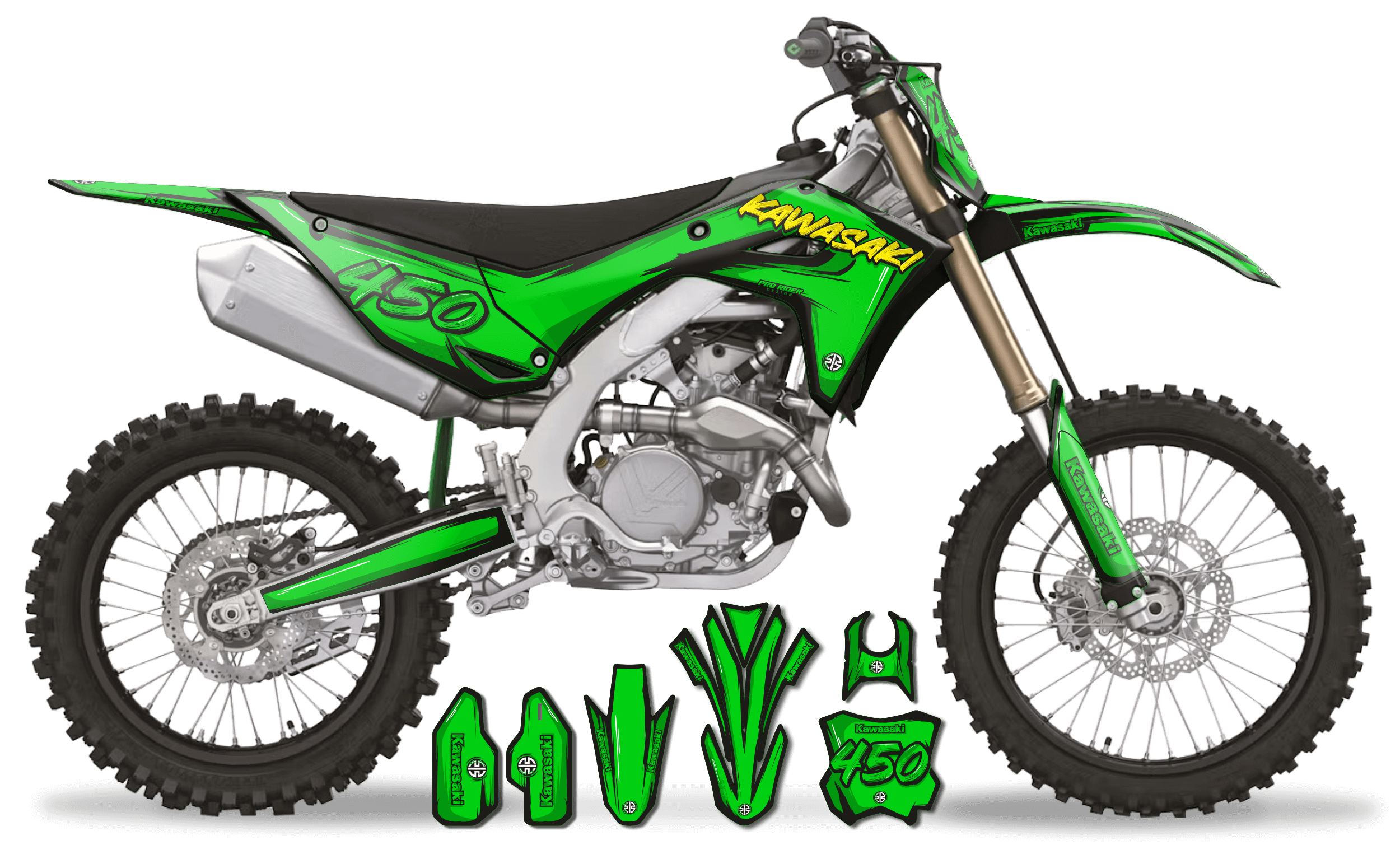 KAWA graphics KIT ARTEX GREEN