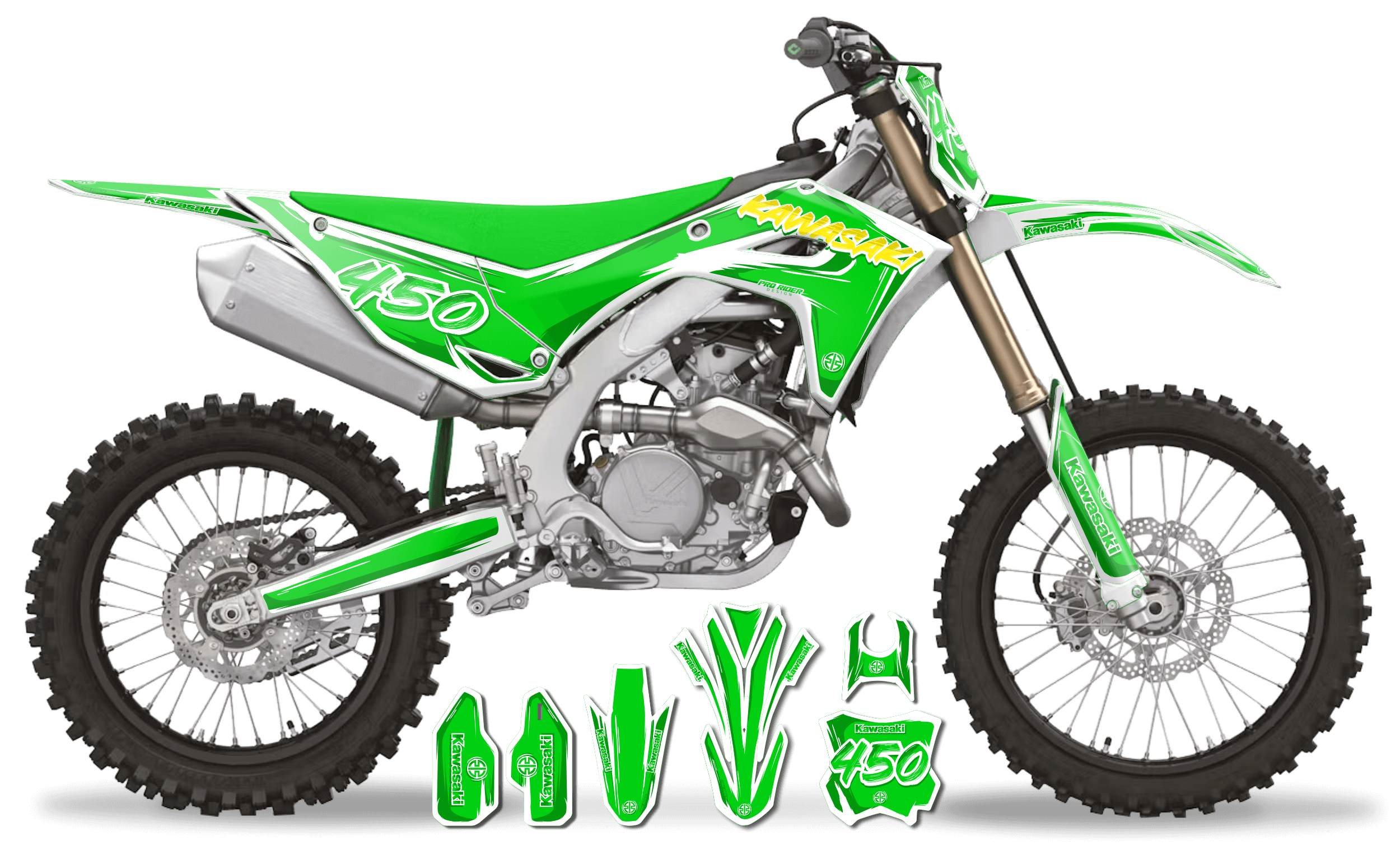 KAWA graphics KIT ARTEX GREEN B2