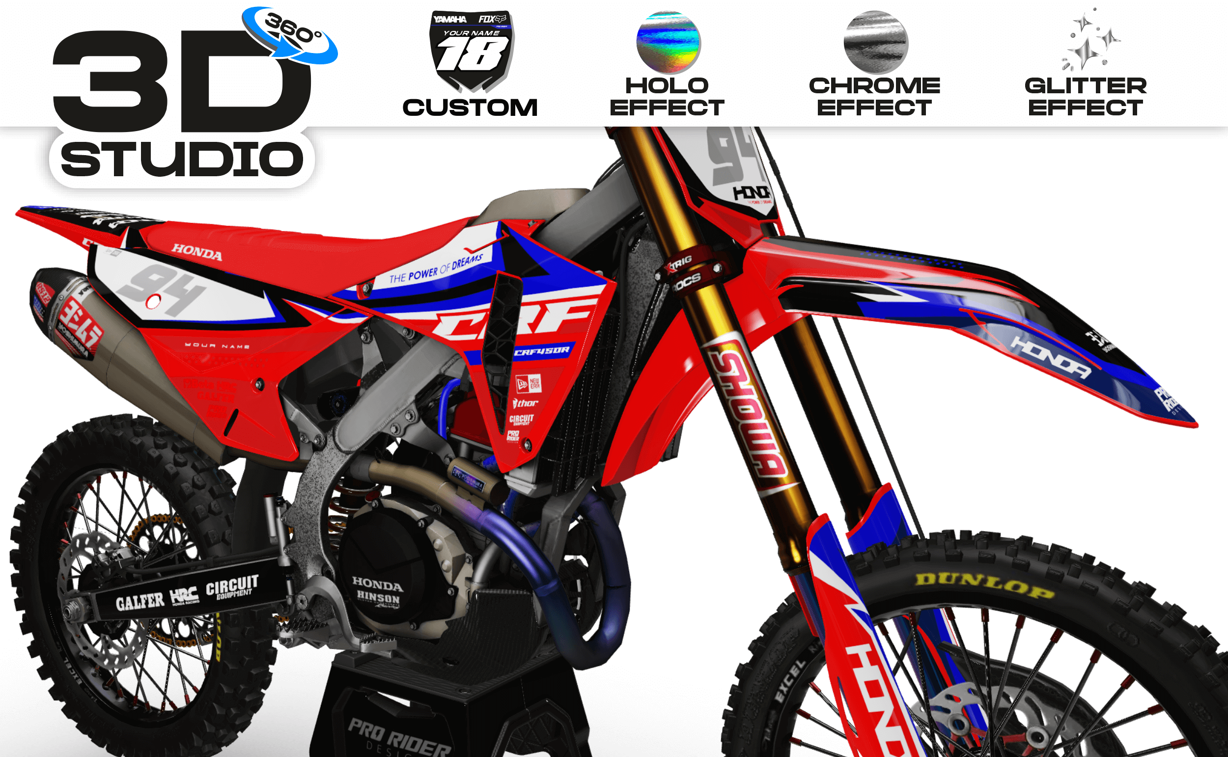 HONDA Graphics Kit MXGP - 3D