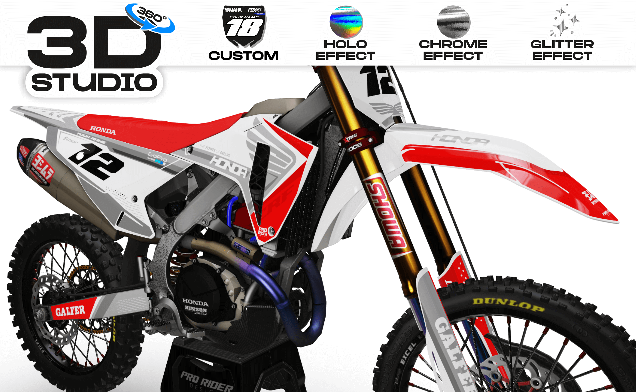 Graphics Kit HONDA SPIRIT - 3D