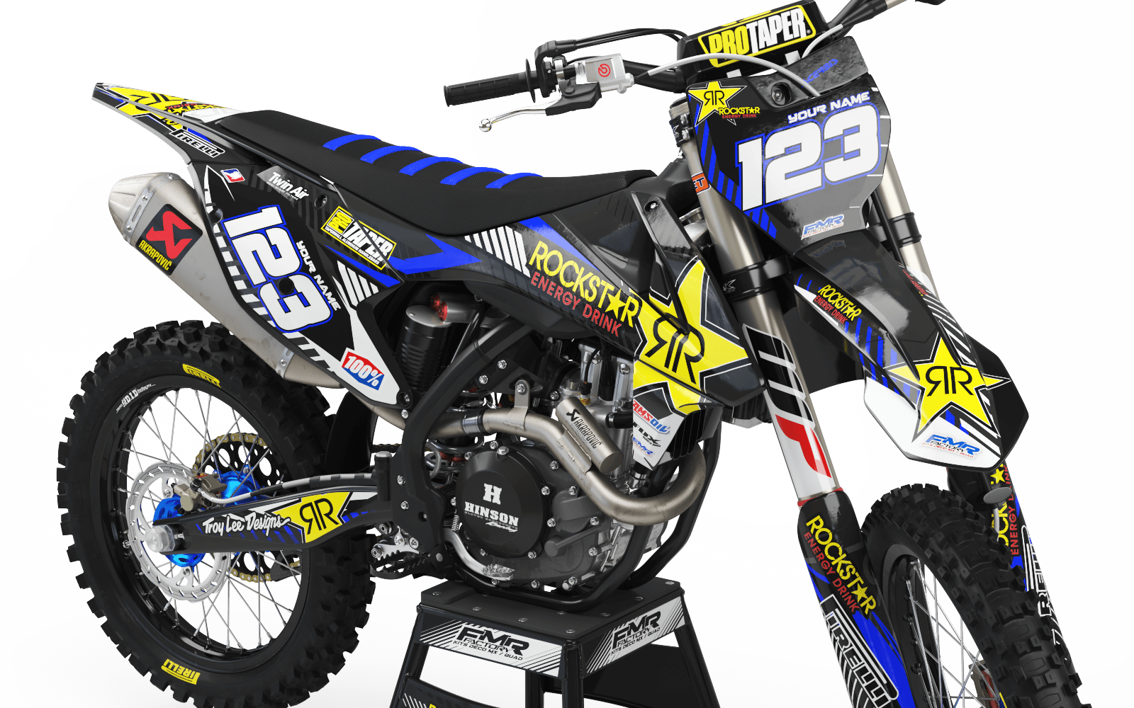 Graphics Kit ROCKSTAR Limited edition BLUE : Really cheap