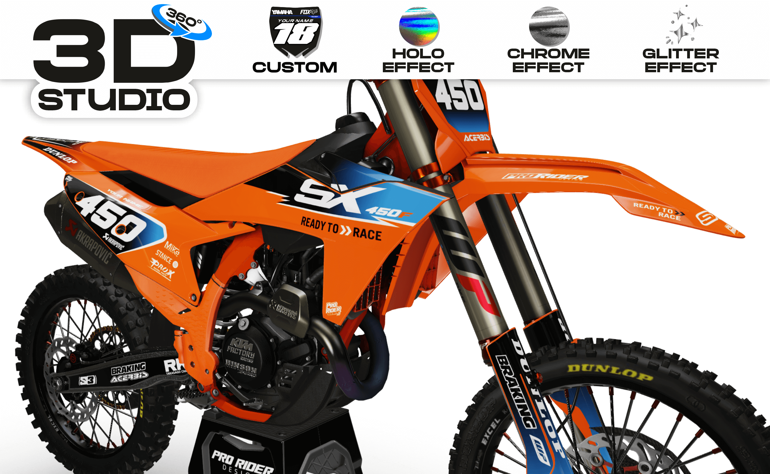 Custom Graphics KTM RIVAL SKY - 3D