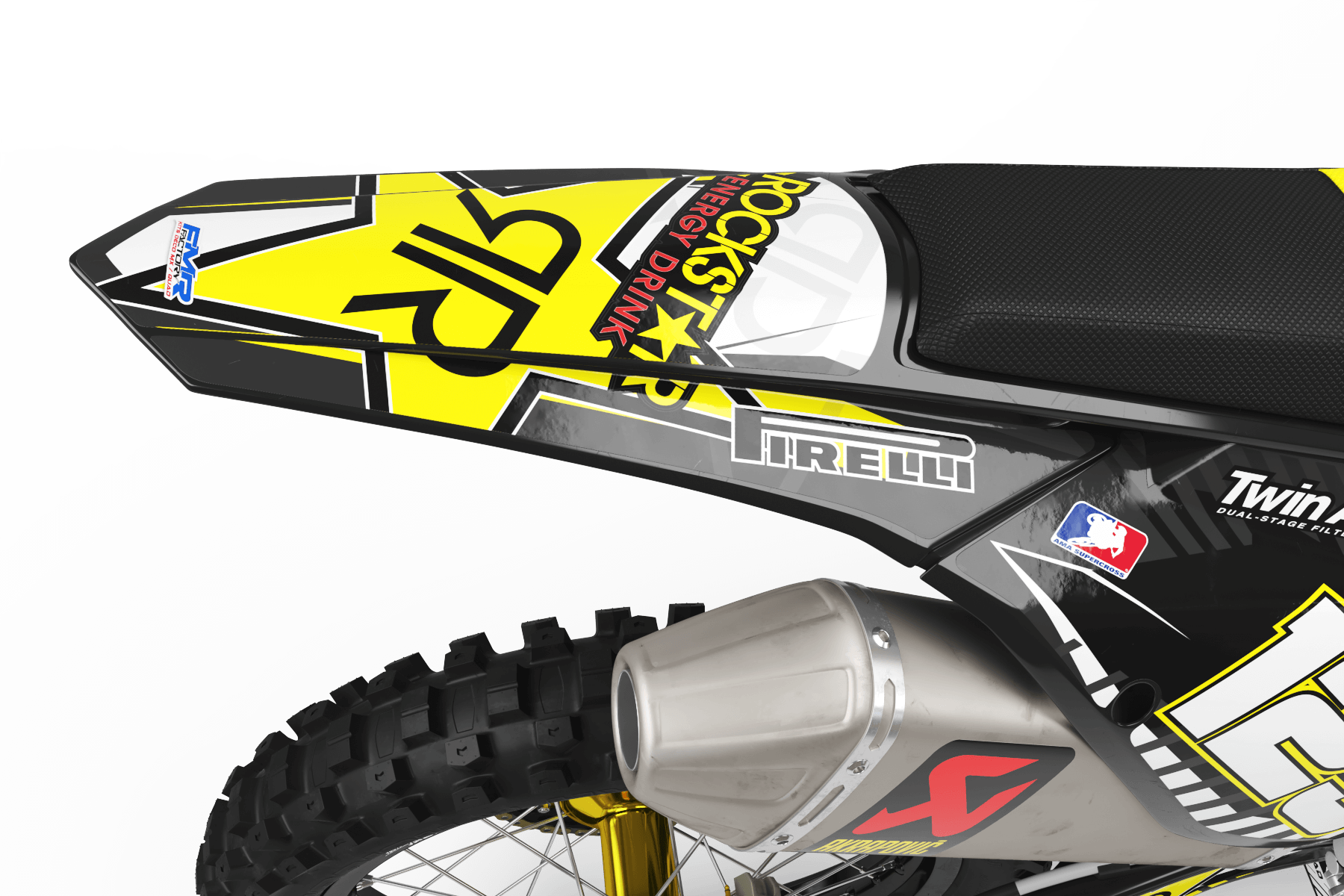 Graphics Kit ROCKSTAR Limited edition YELLOW : Really cheap