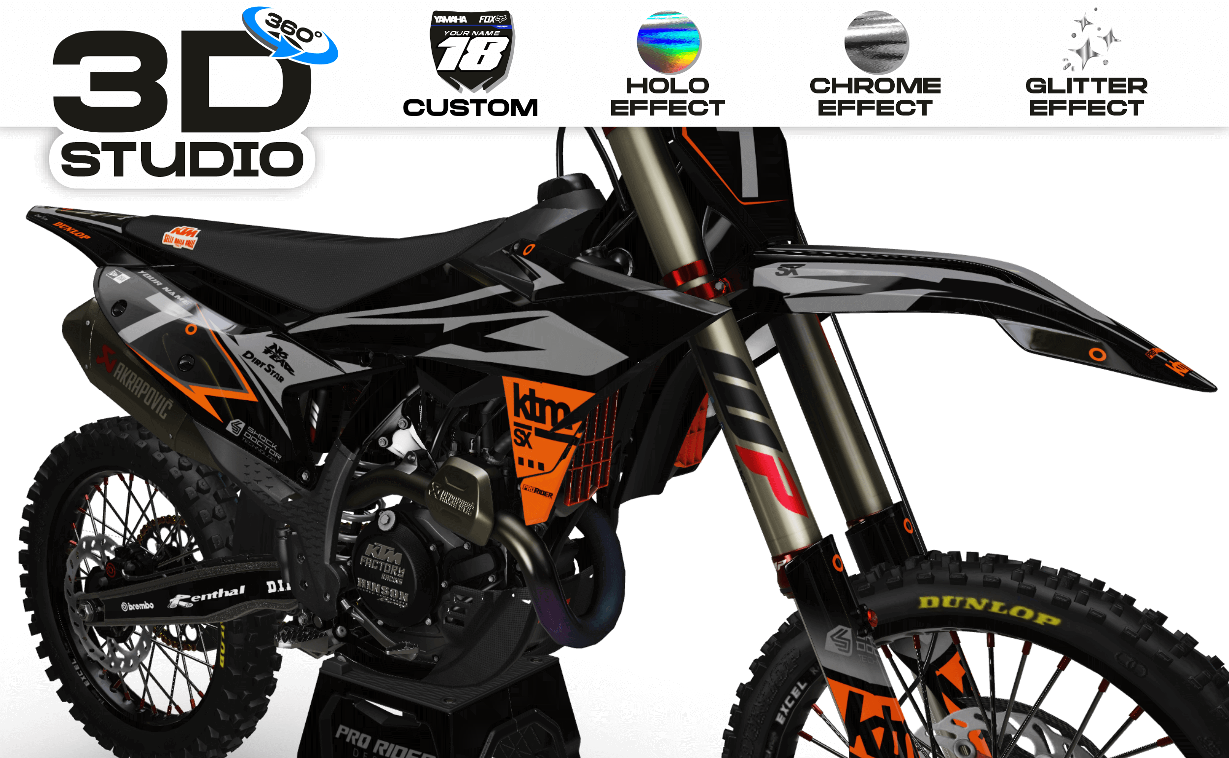 KTM Graphics FORCE RACING - 3D