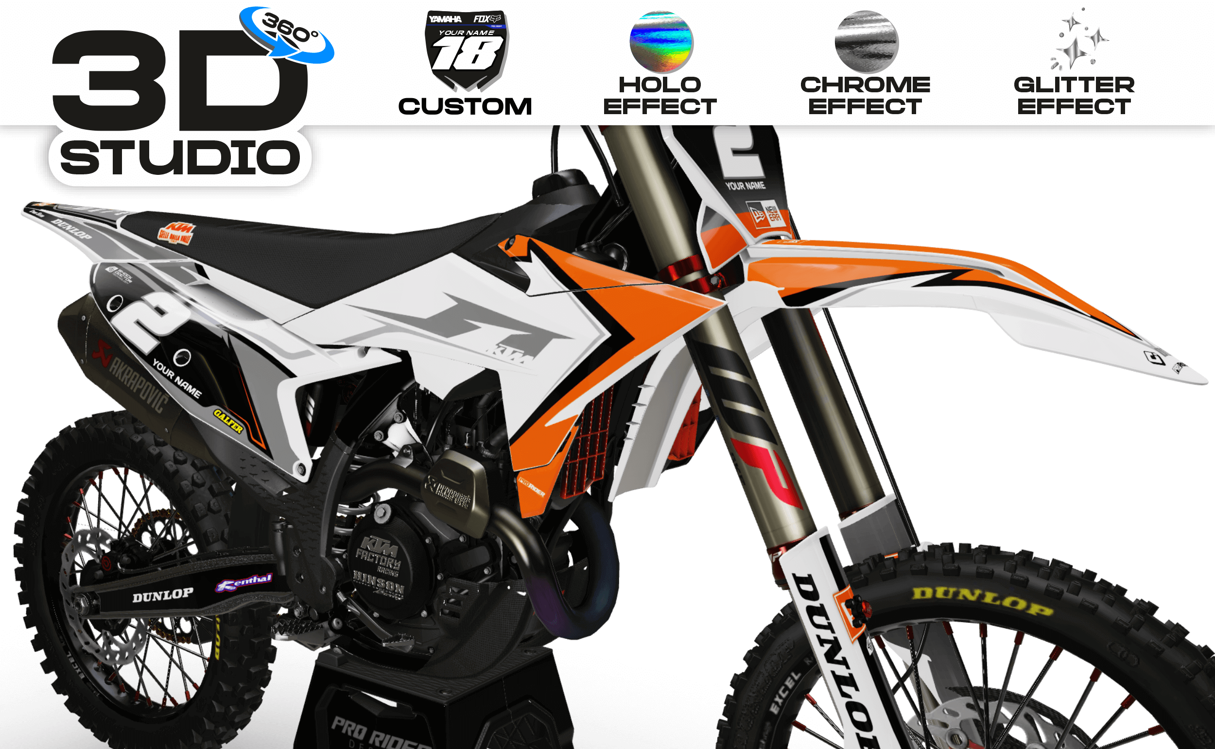 KTM Graphics Kit ORIGINE - 3D