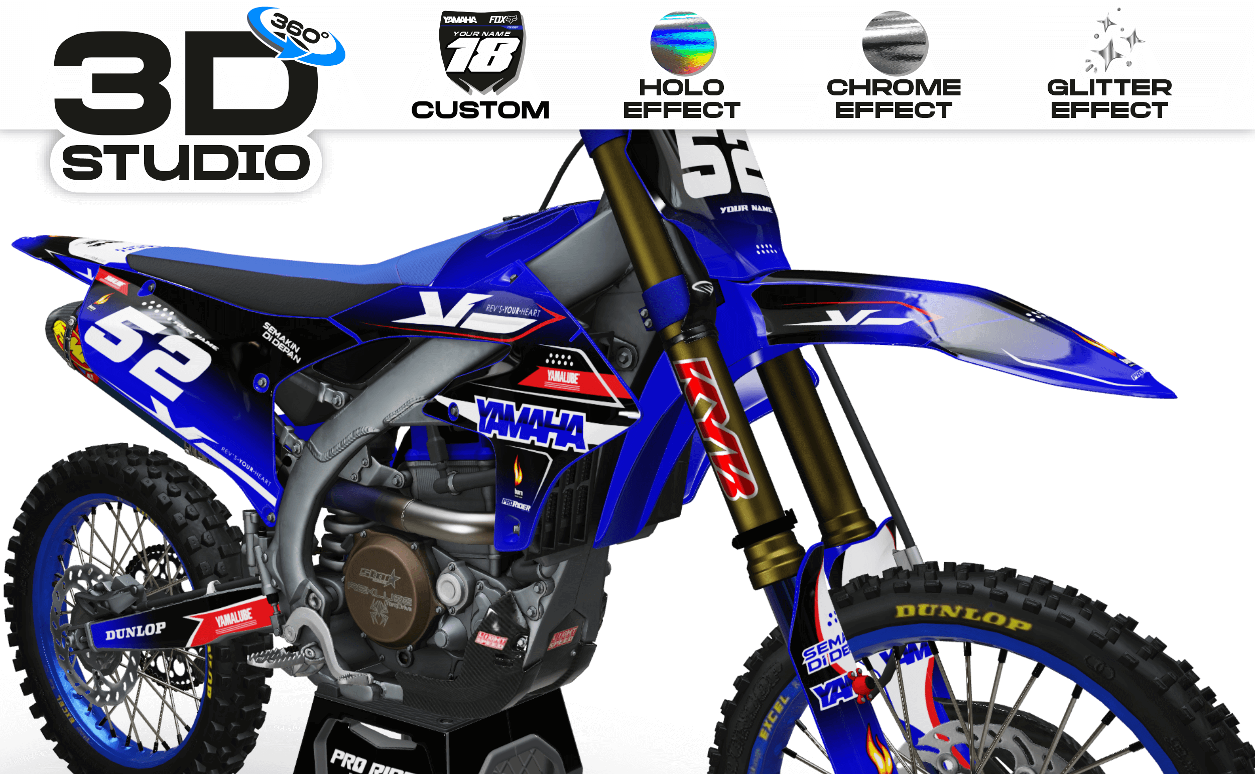 Graphics Kit YAMAHA DECALAB'S 52 - 3D