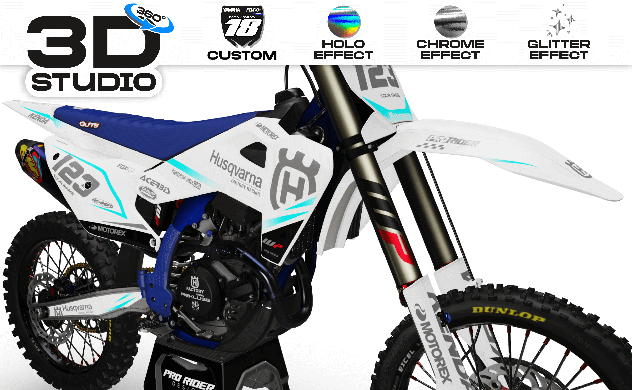 HUSQVARNA Custom Graphics AMPTON OFFROAD - 3D