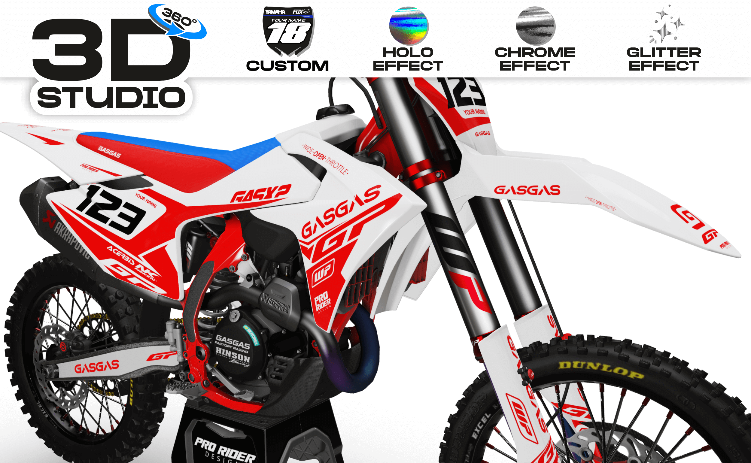 Graphics Kit GASGAS CONQUEROR S1 - 3D