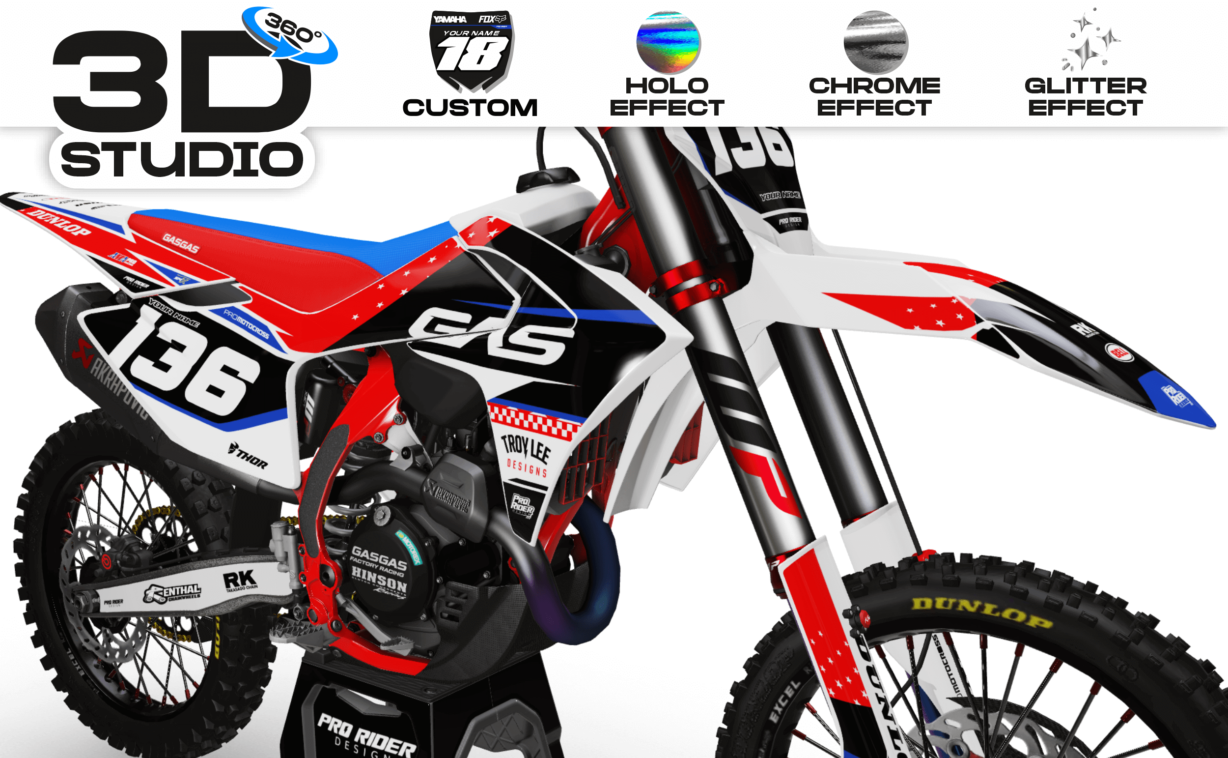 Graphics Kit GASGAS MAXTREX - 3D