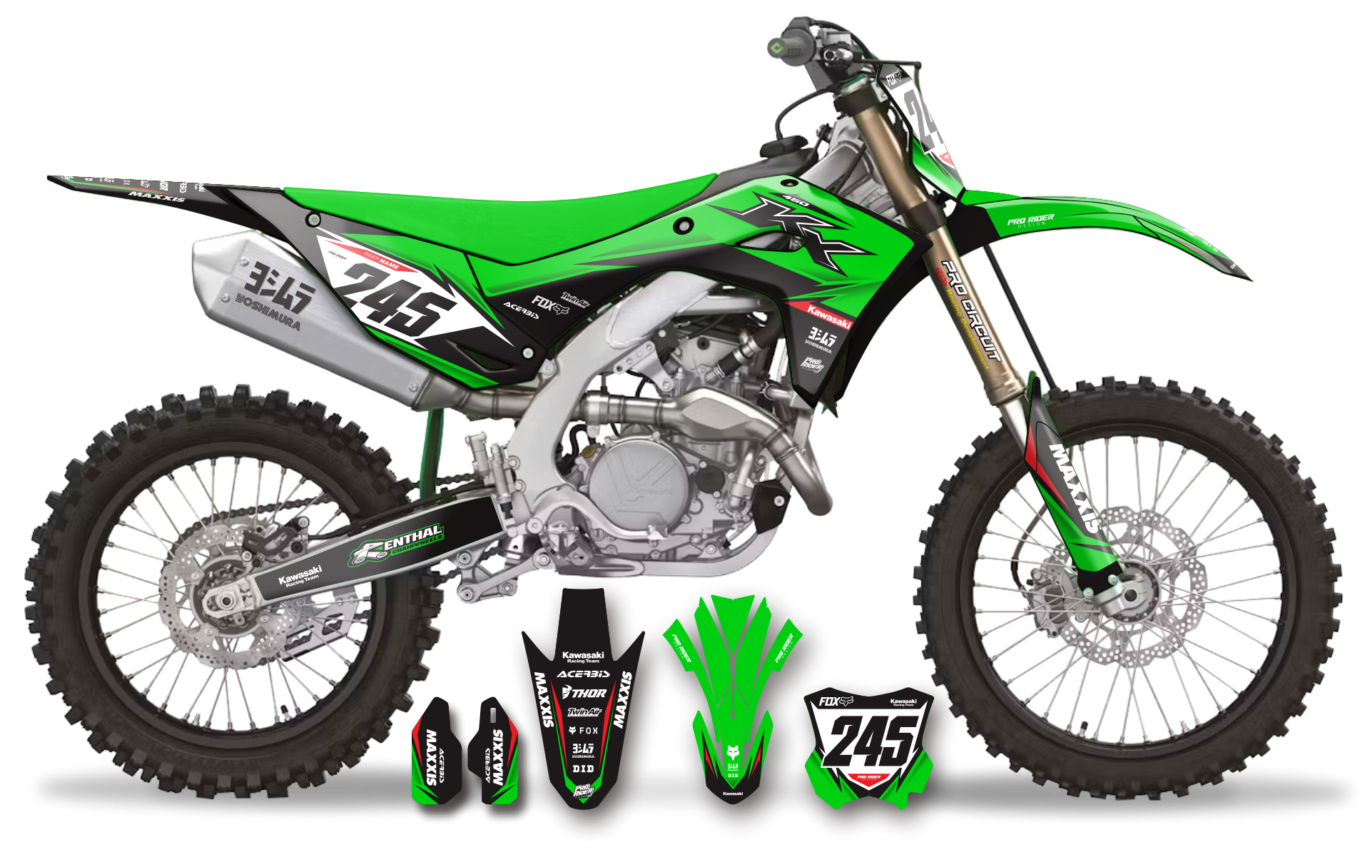 KAWASAKI Graphics Kit ADAPTASI GN