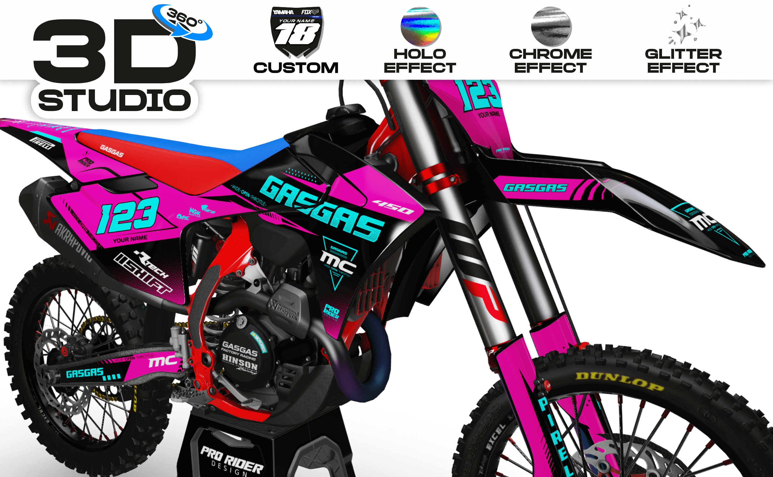 Custom Graphics GASGAS KELYB - 3D