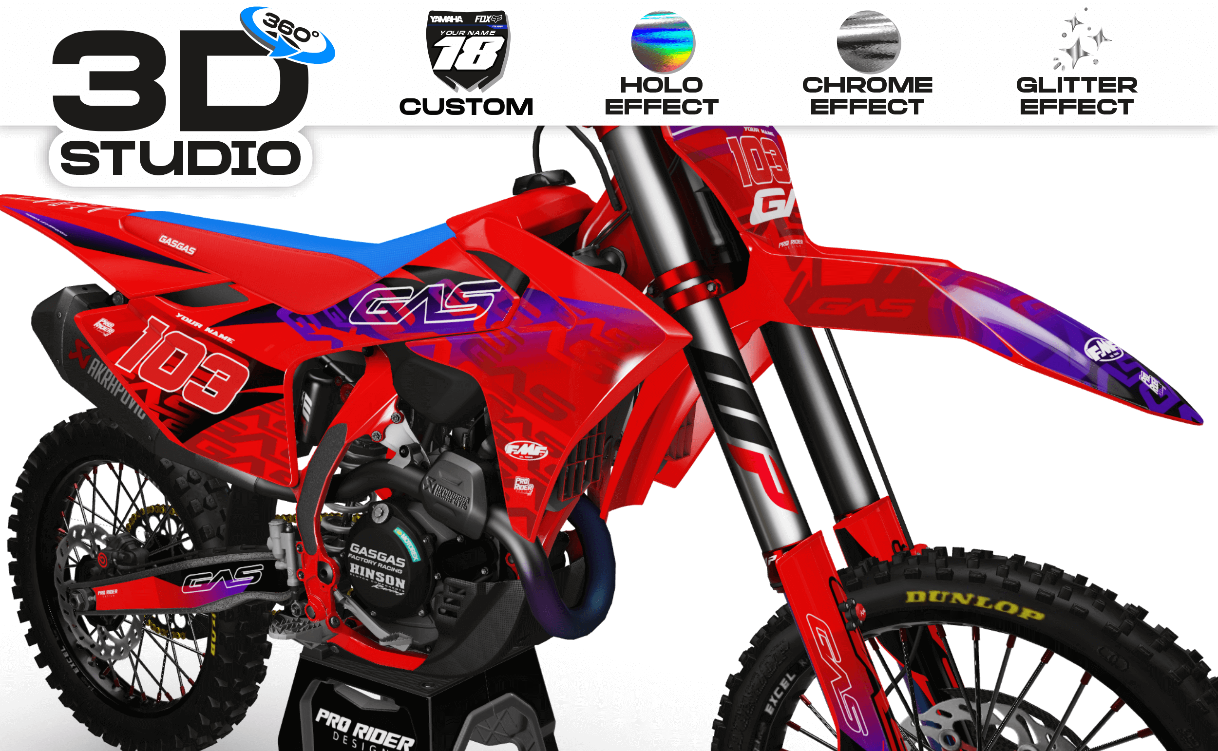 Custom Graphics GASGAS ADAPTRED - 3D