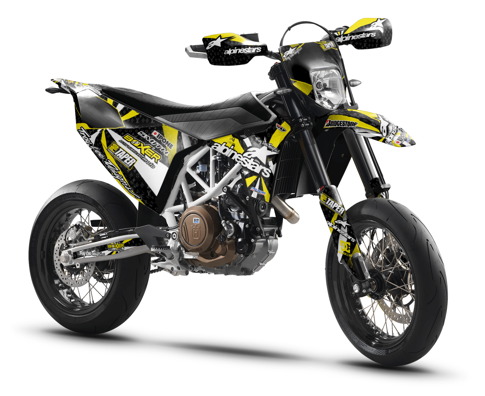 701 Husqvarna Graphics ALPINESTARS YELLOW