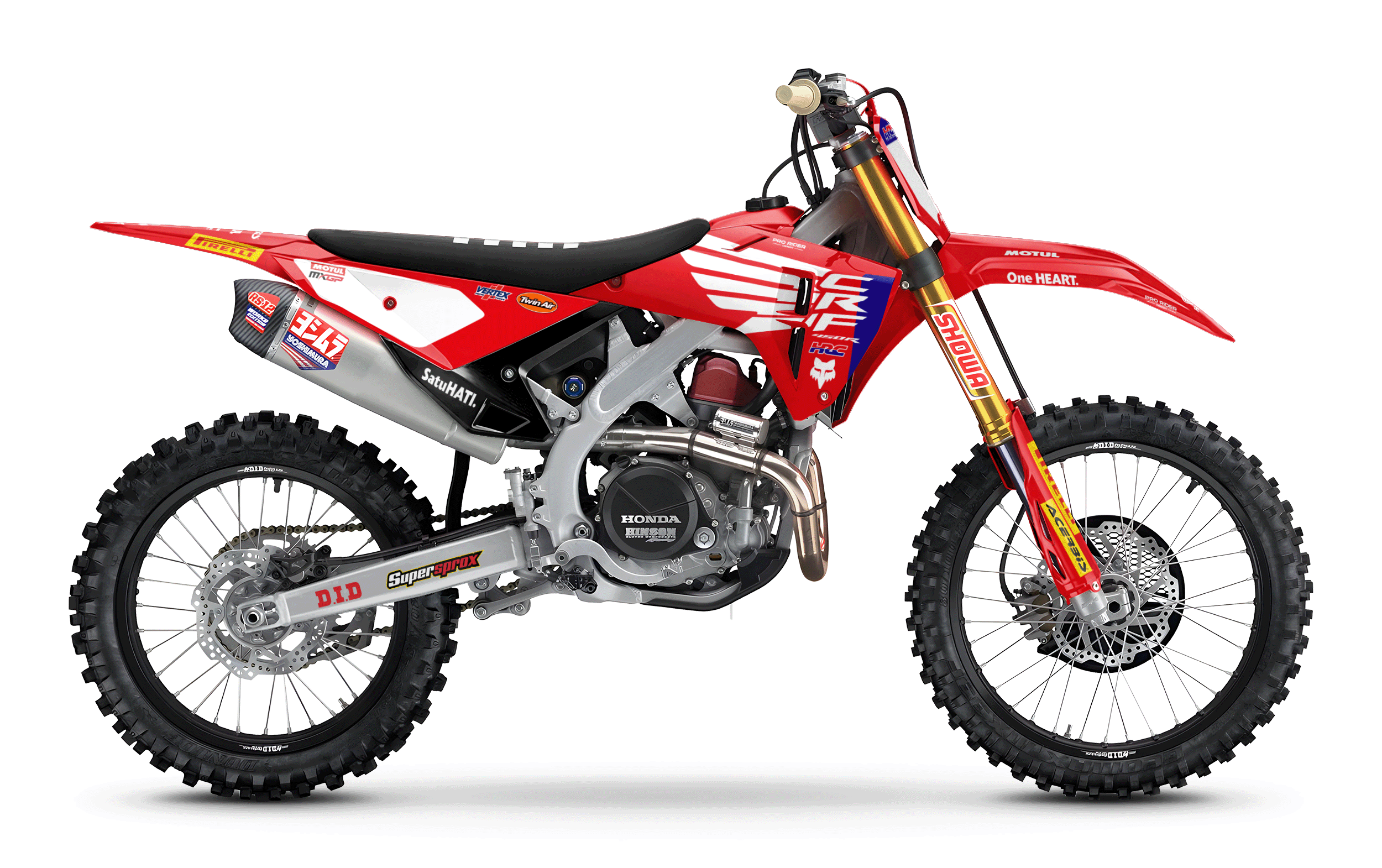 Custom Graphics Motocross HONDA | HRC RED WINGS