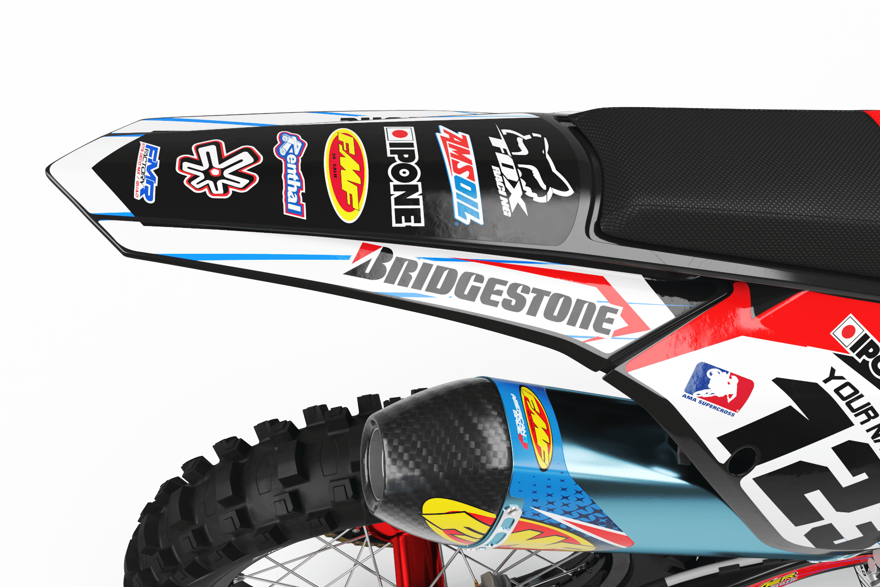 Graphics Kit BOXER RED : Add value to your Motocross and Quad