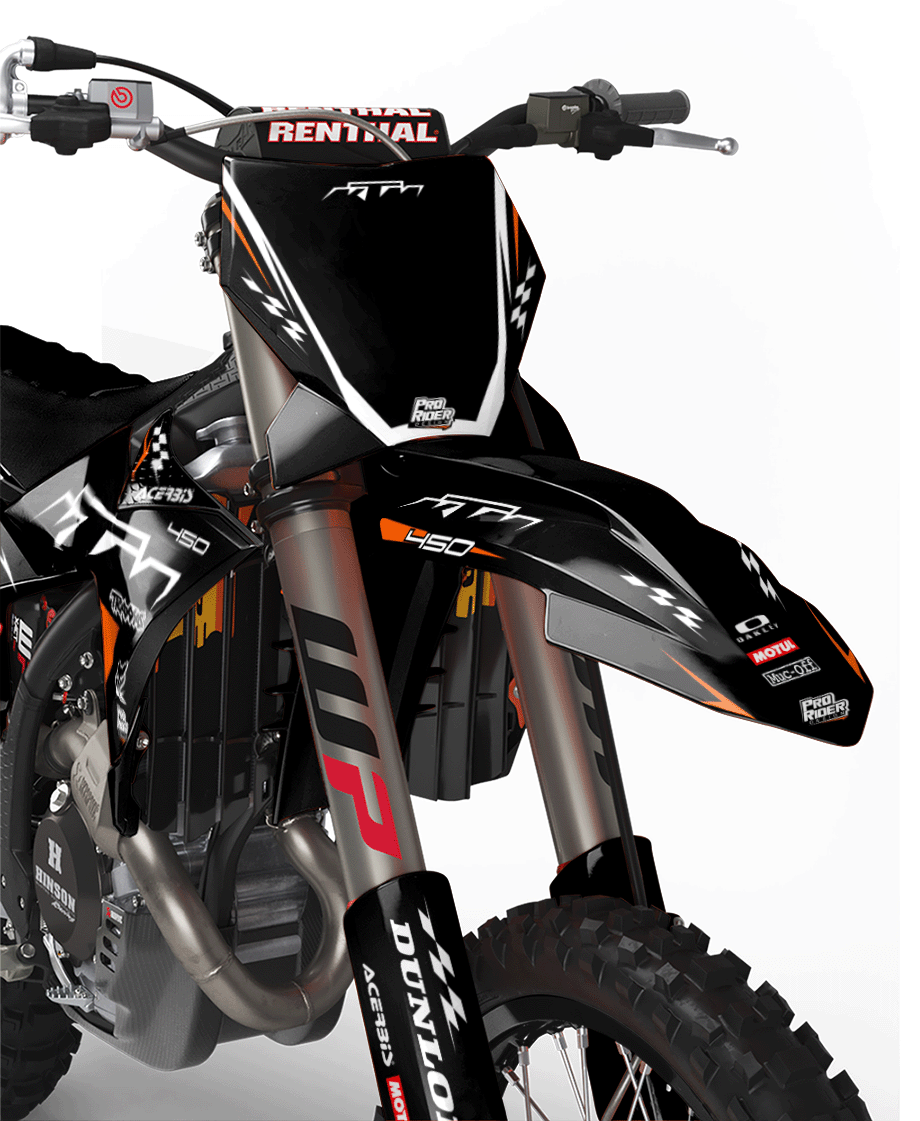 KTM Graphics SX XC SXF XCF EXC.. - ProLine Black/orange