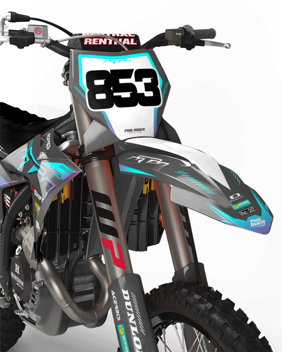 KTM Graphics SX XC SXF XCF EXC.. | Shadow Edition | Grey teal