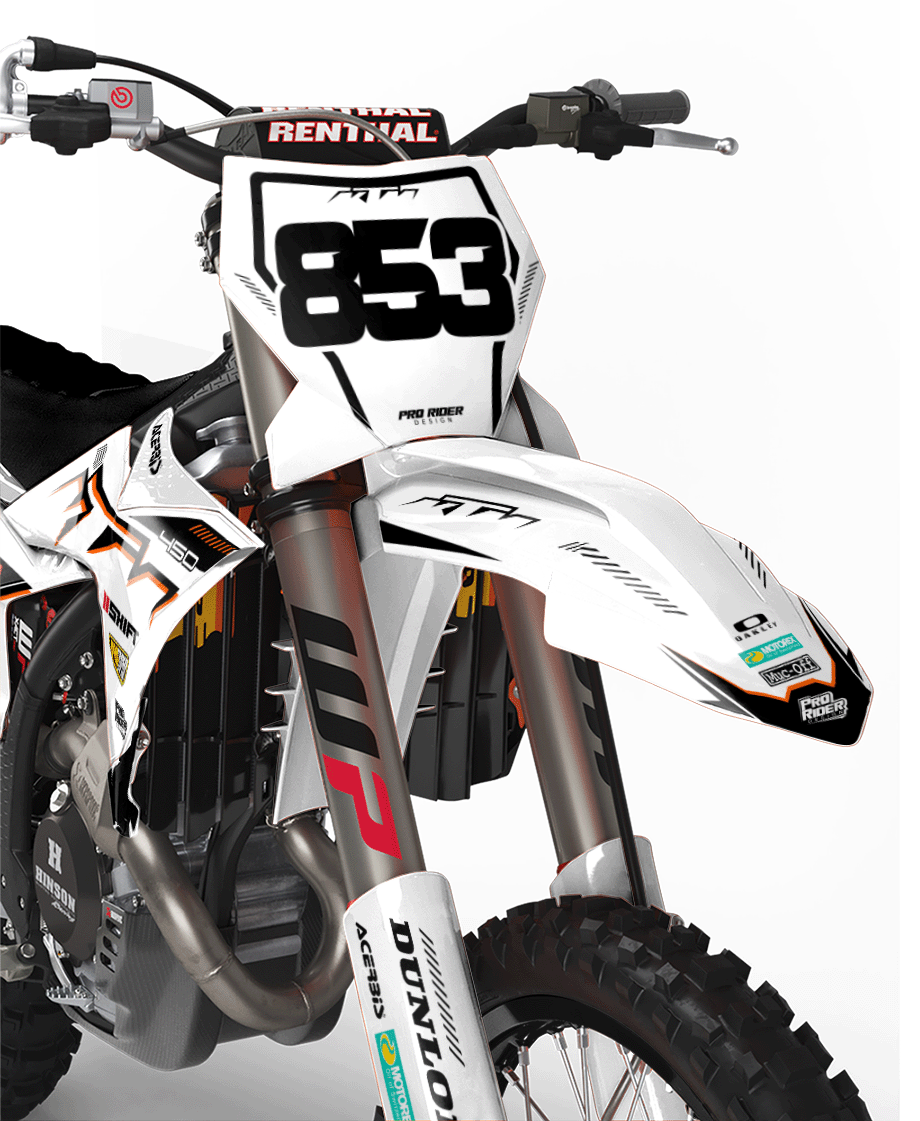 KTM Graphics SX XC SXF XCF EXC.. | Shadow Edition | White & black