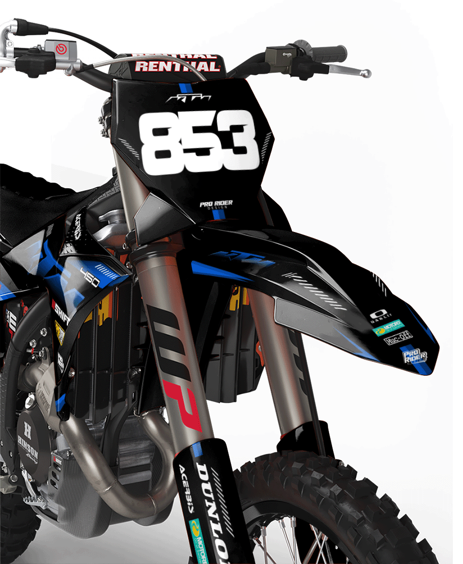 KTM Graphics SX XC SXF XCF EXC.. | Shadow Edition | Black blue