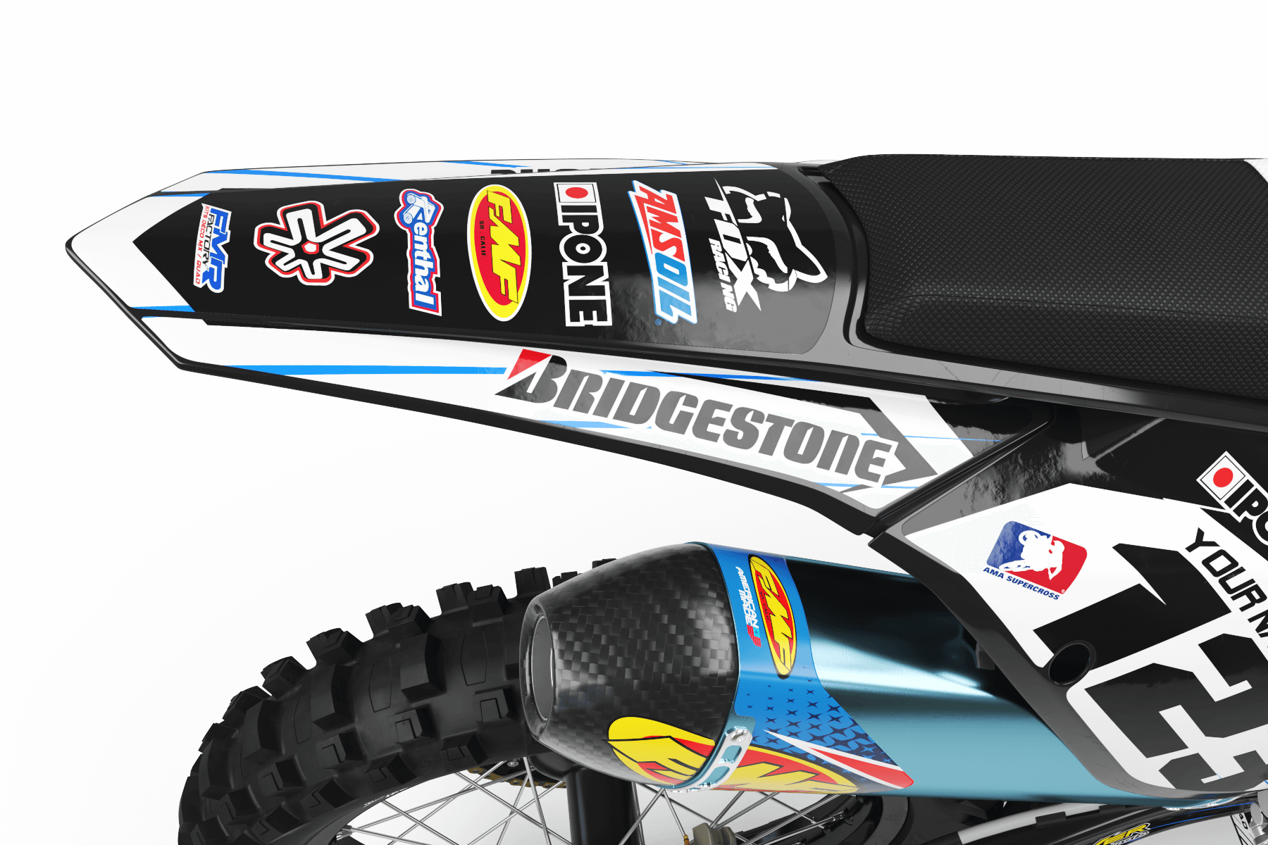 Graphics Kit BOXER BLACK : Add value to your Motocross and Quad