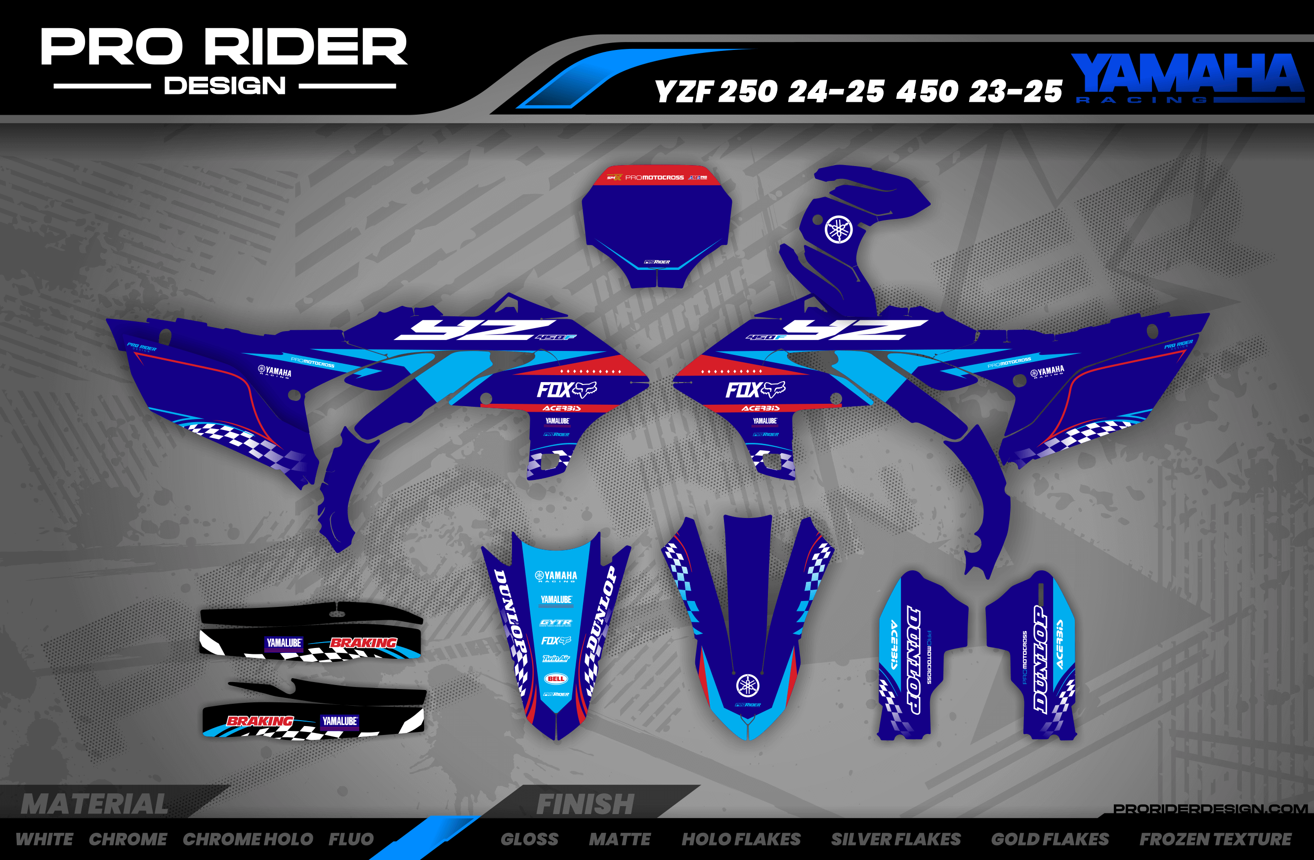 Graphics Motocross YAMAHA Racer - BLUE