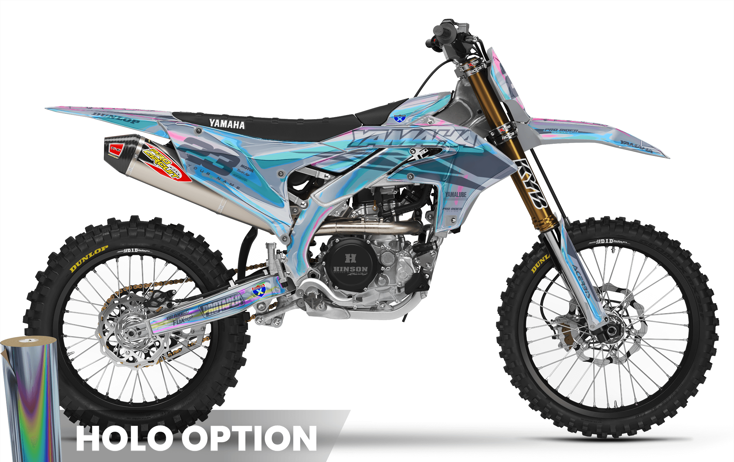 YZ YZF TTR PW Custom Graphics YAMAHA Speed Blocks - GREY