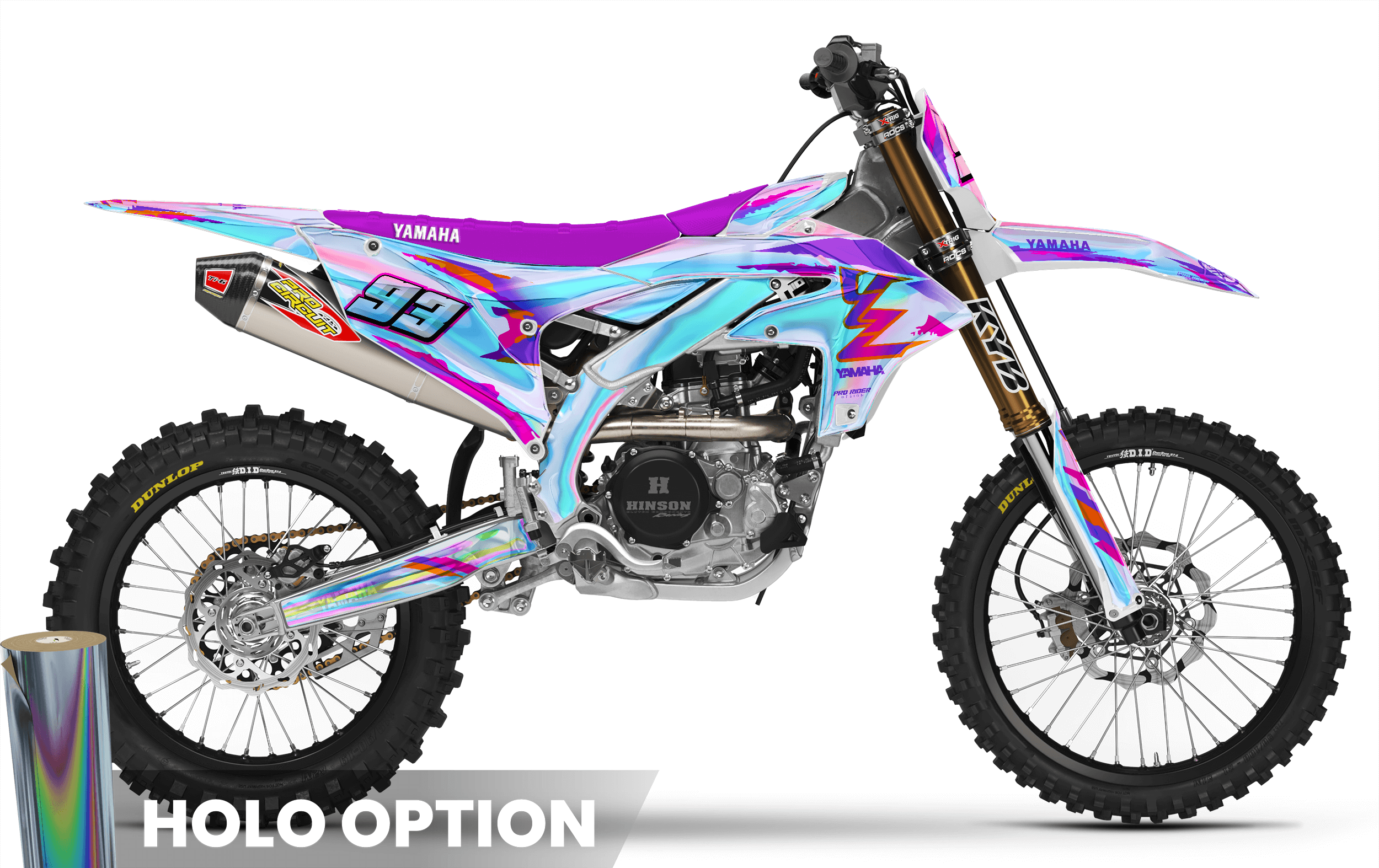Motocross Graphics YAMAHA 93th White
