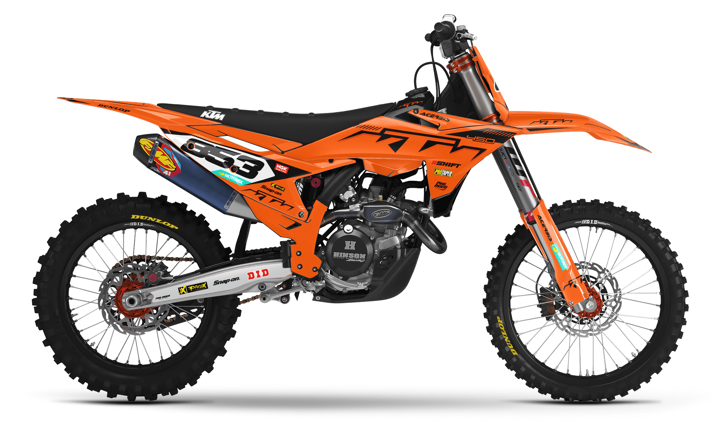 KTM Graphics SX XC SXF XCF EXC.. | Shadow Edition | Orange black