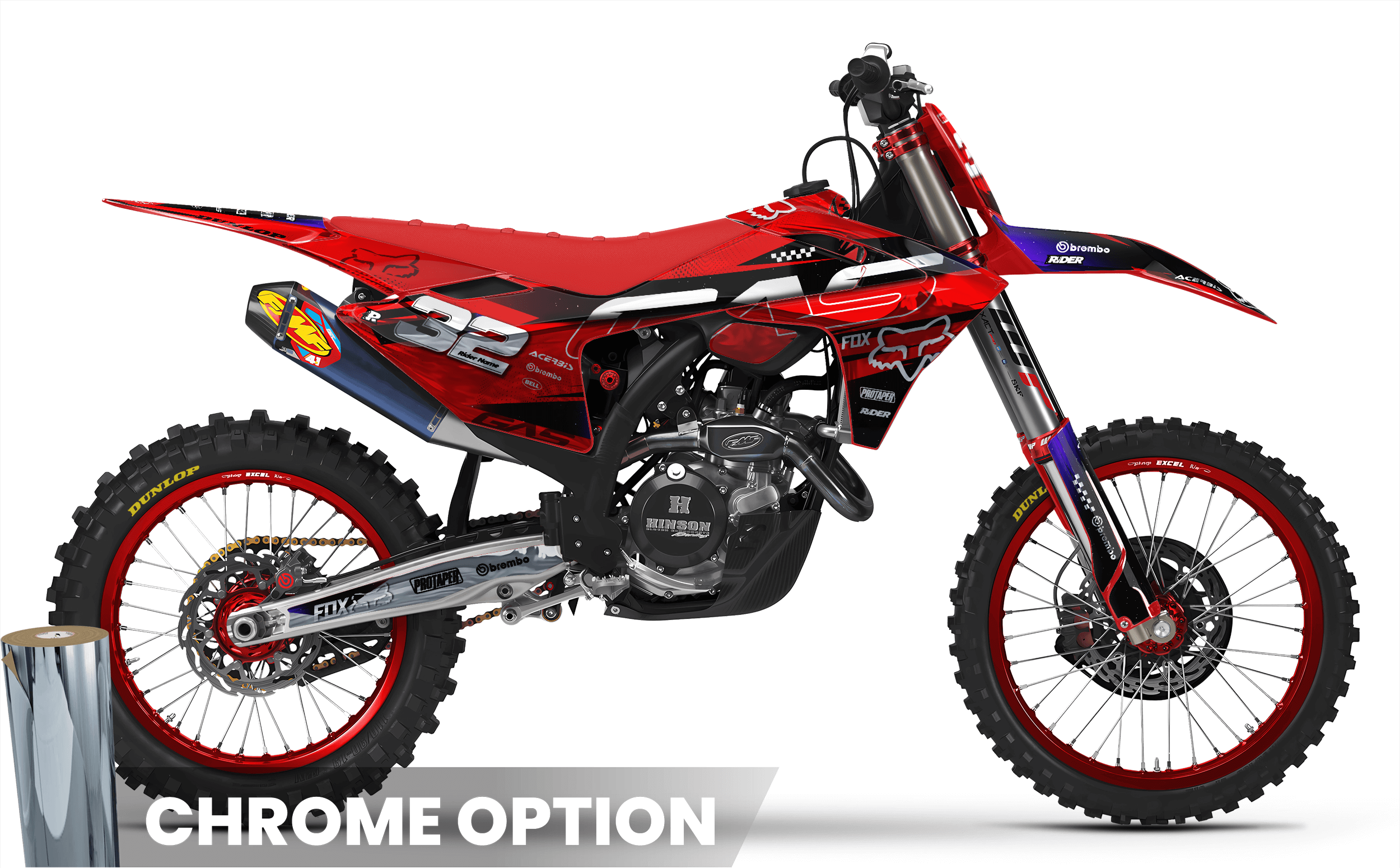 FOX BLUE GasGas Full Graphics Kit