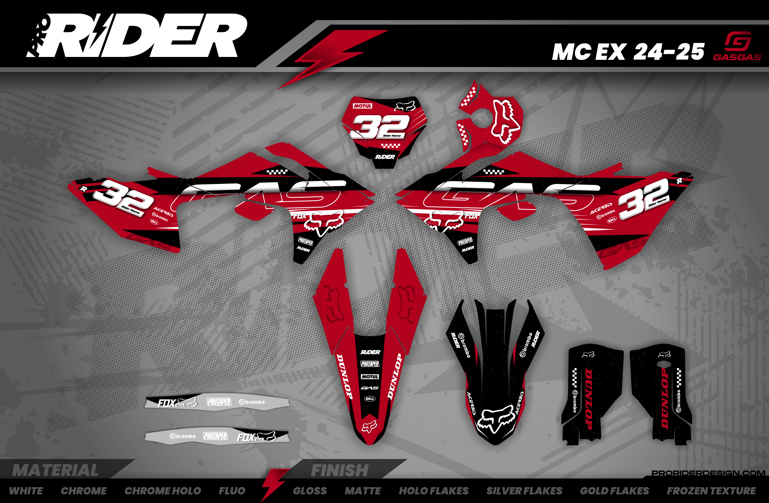 FOX FURIOUS GasGas Full Graphics Kit