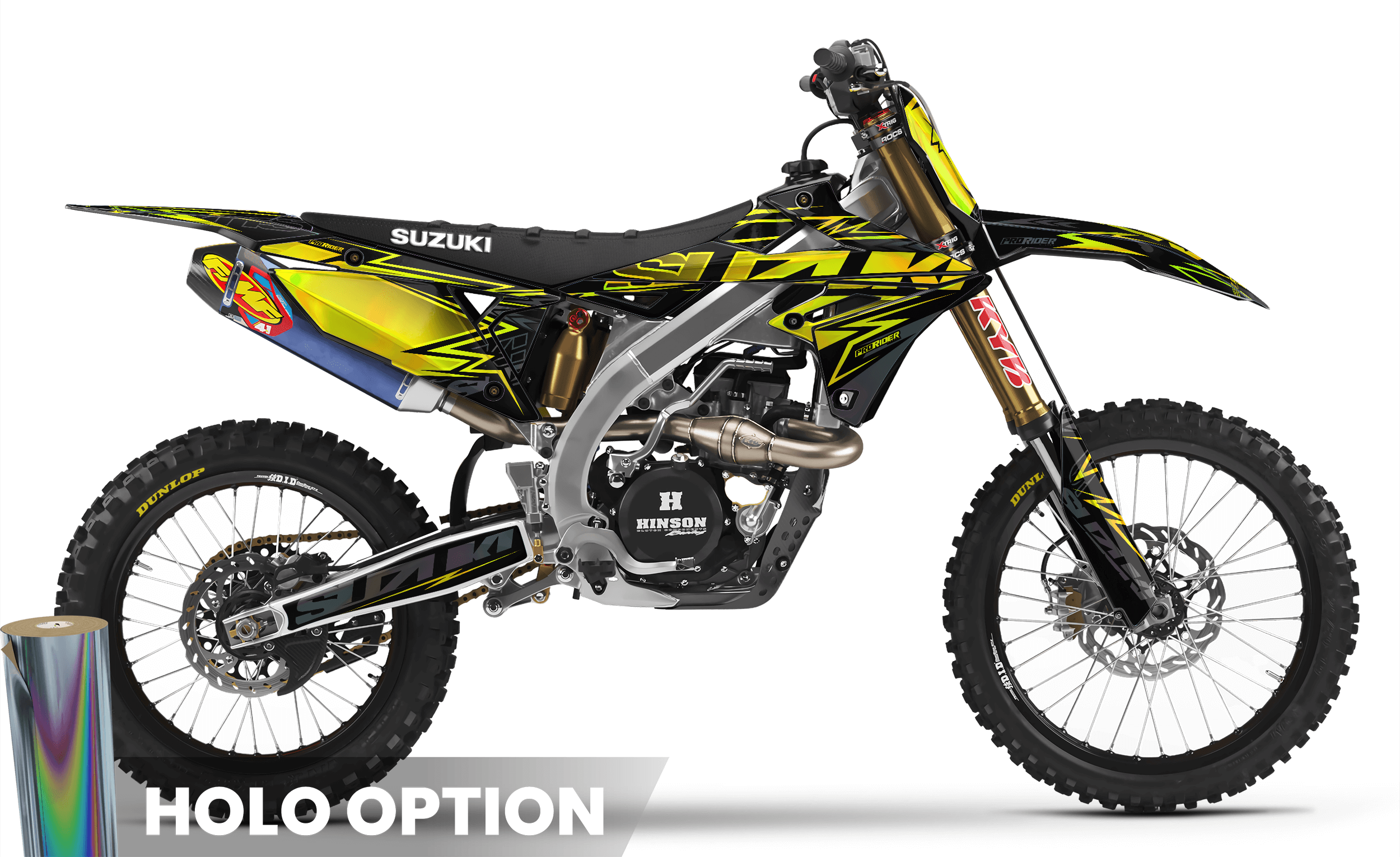 YELLOW BOLD EFFECT Suzuki Full Graphics Kit