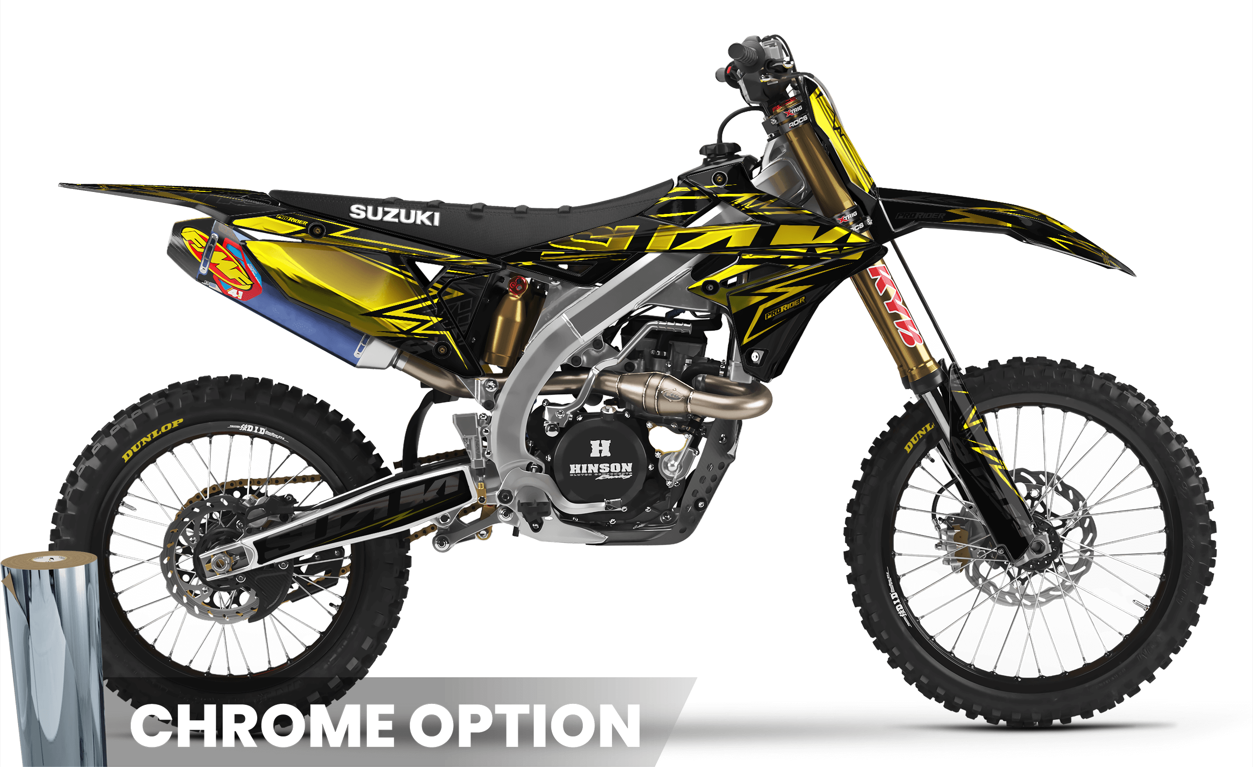 YELLOW BOLD EFFECT Suzuki Full Graphics Kit