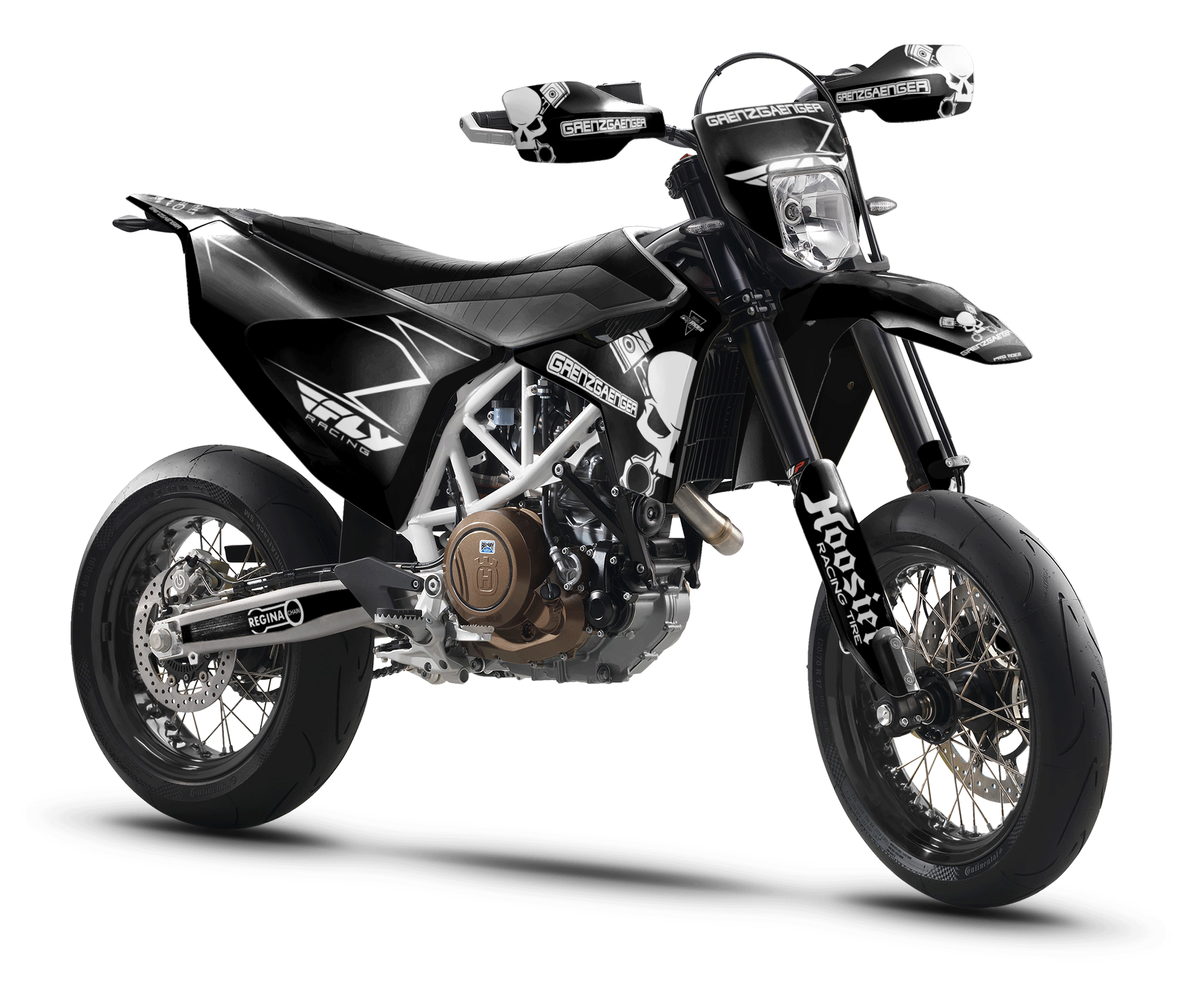 GRENZGAENGER BLACK 701 Husqvarna Full Graphics Kit