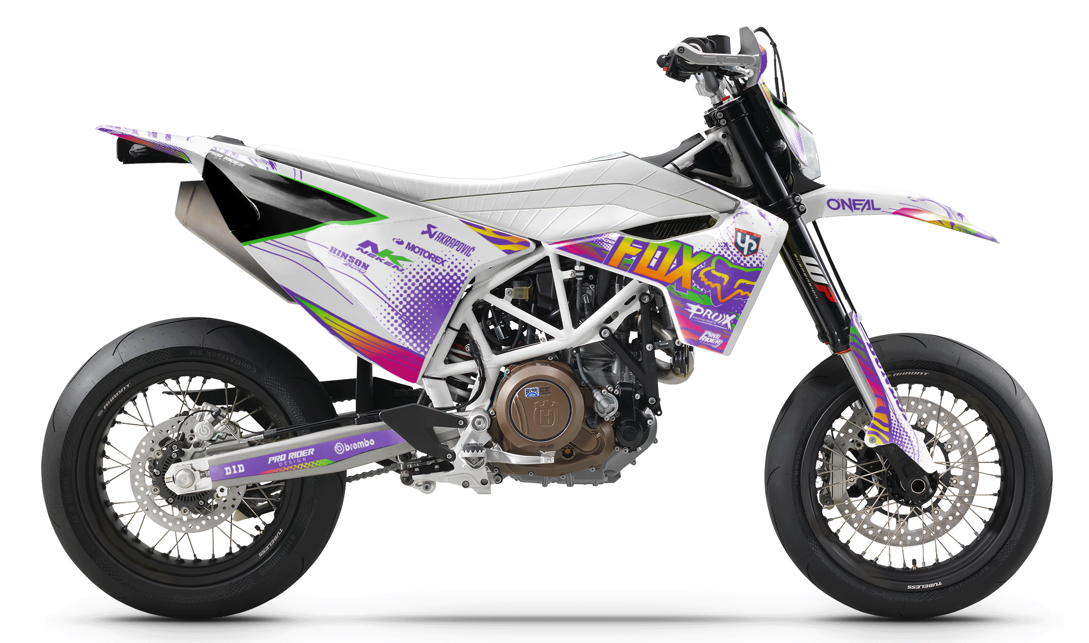 RAINBOW PURPLE 701 Husqvarna Full Graphics Kit