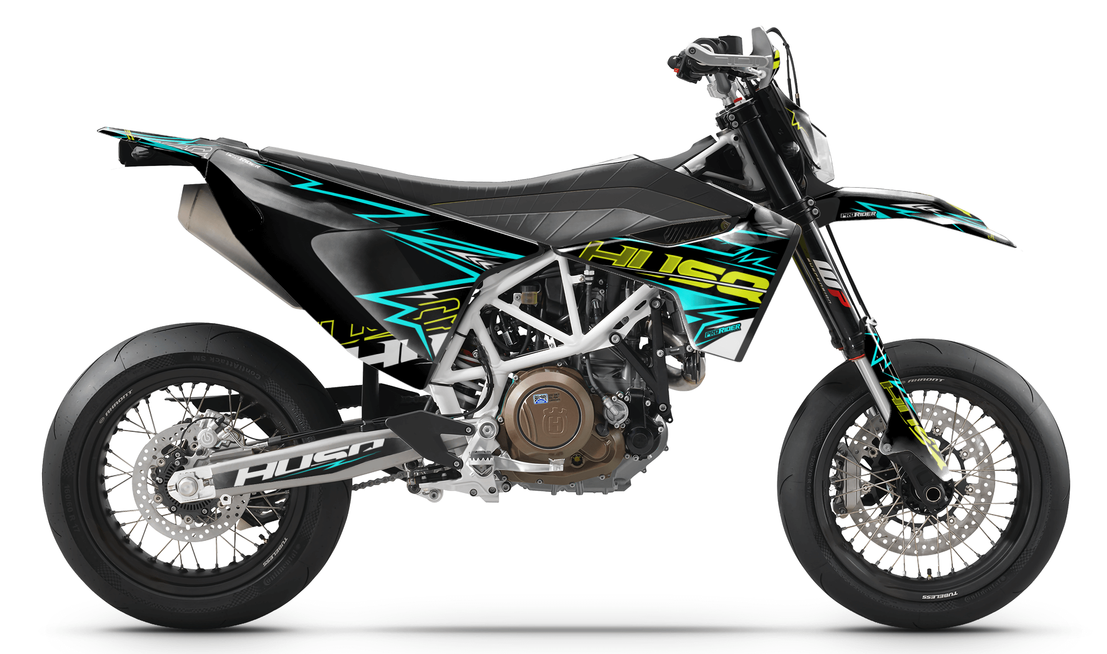 TEAL BOLD EFFECT 701 Husqvarna Full Graphics Kit