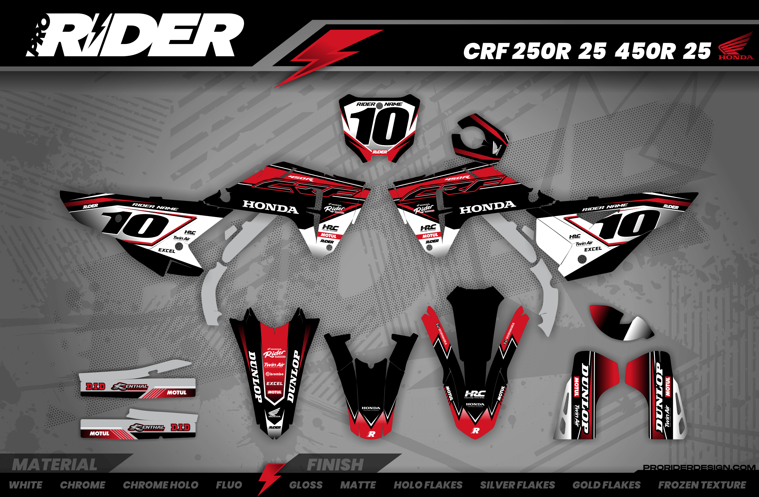HRC Line HONDA Full Graphics Kit