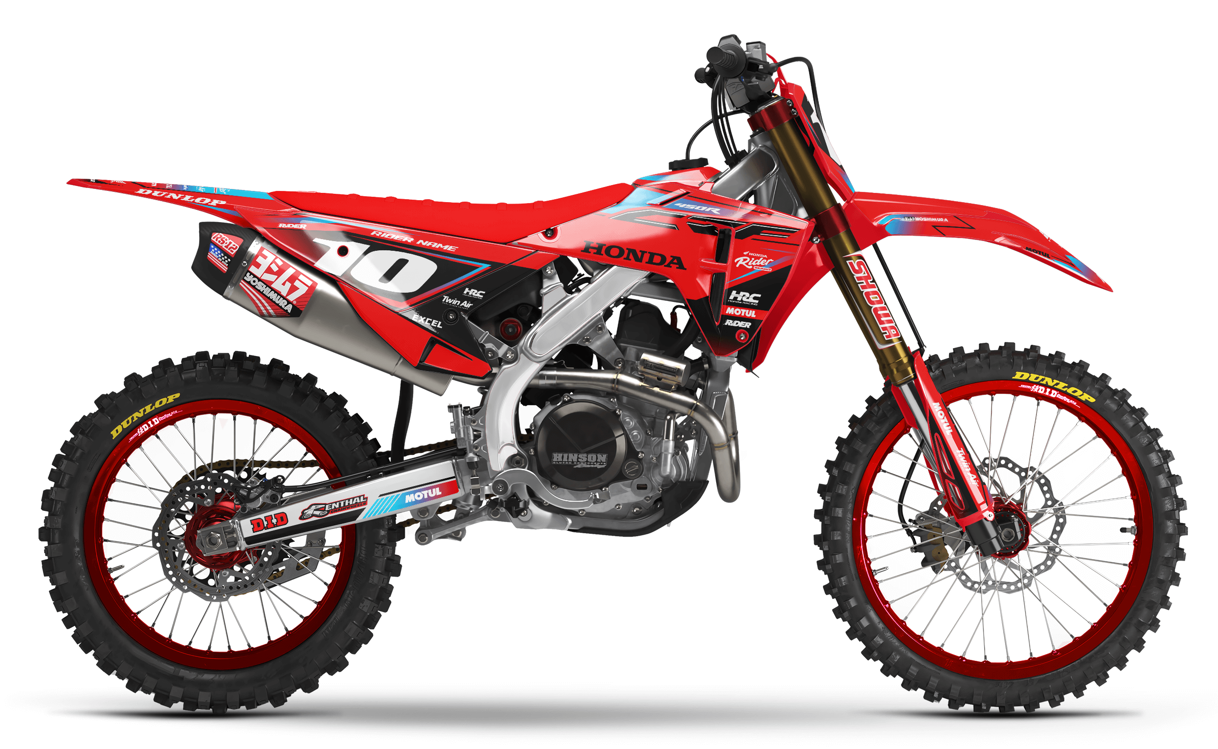 RED HRC Line HONDA Full Graphics Kit