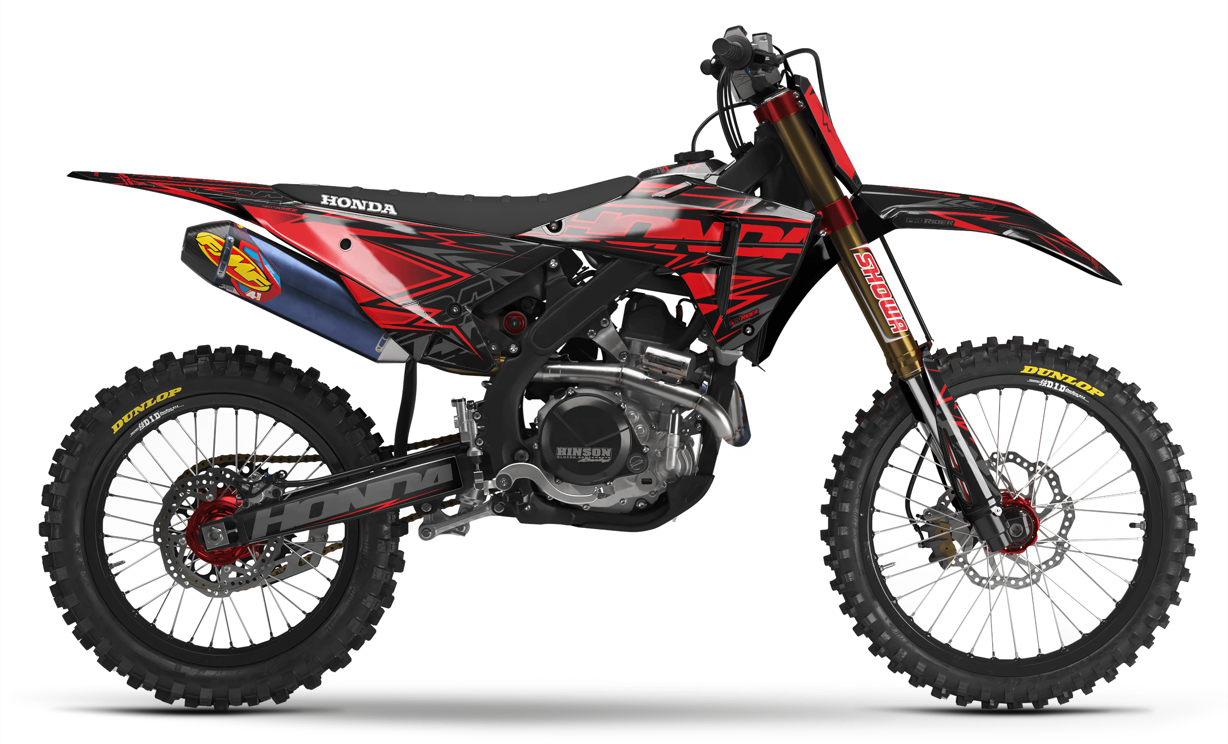 HONDA Full Graphics Kit RED BOLD EFFECT