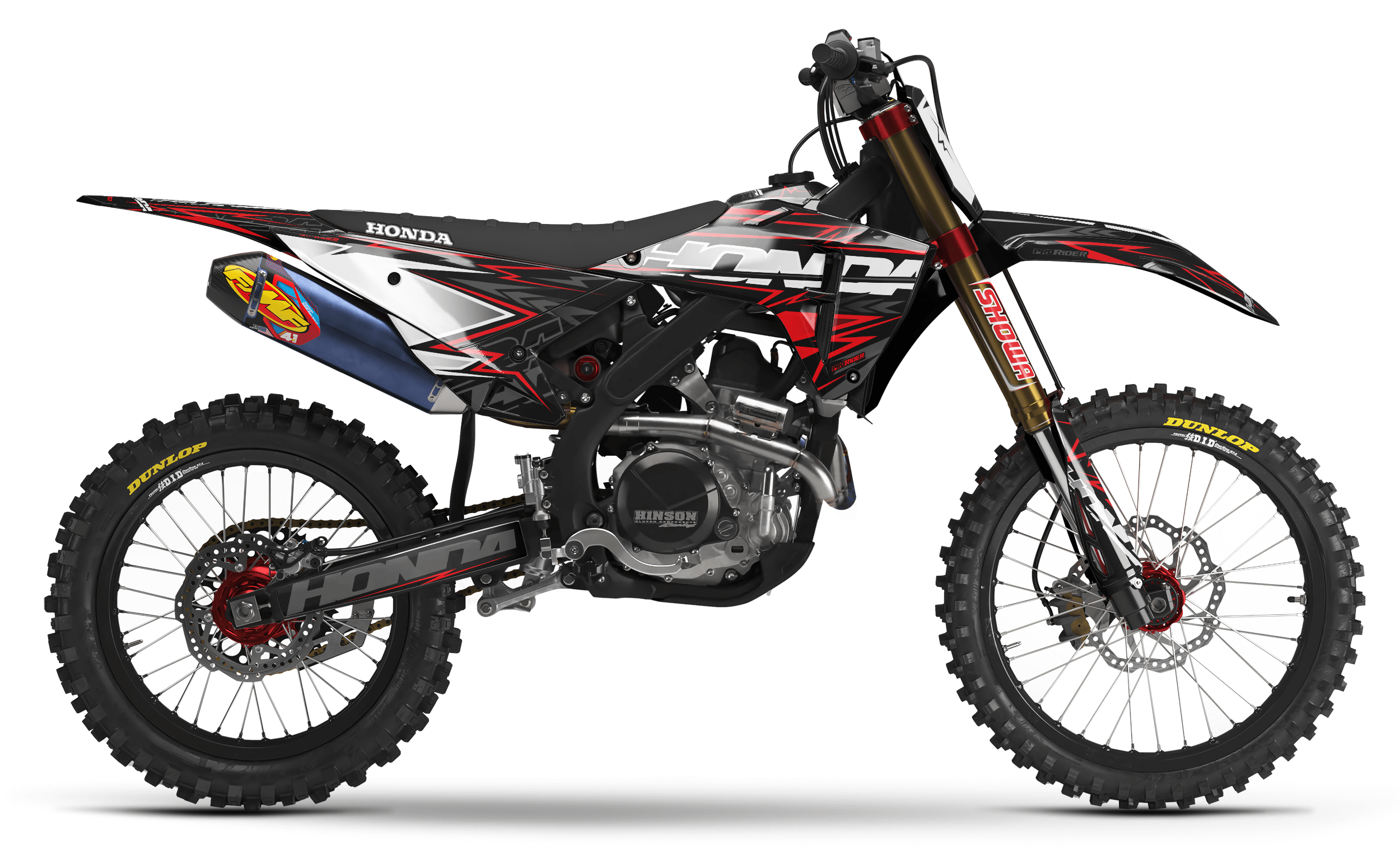 HONDA Full Graphics Kit W-RED BOLD EFFECT