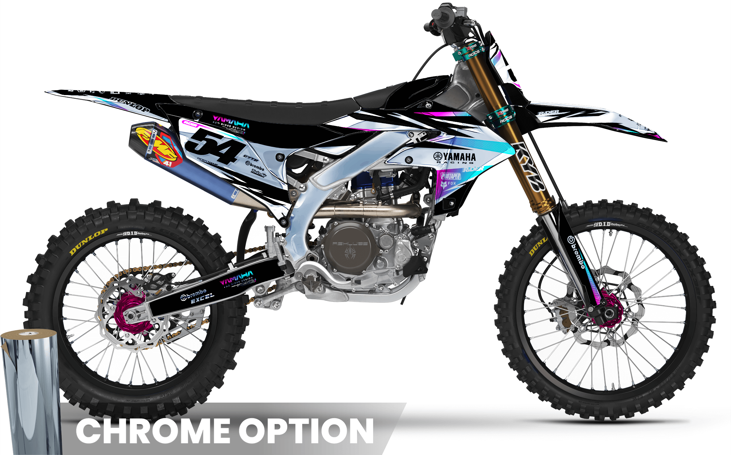 YZ/YZF/WRF FULL GRAPHICS KIT IMPULSE BLACK