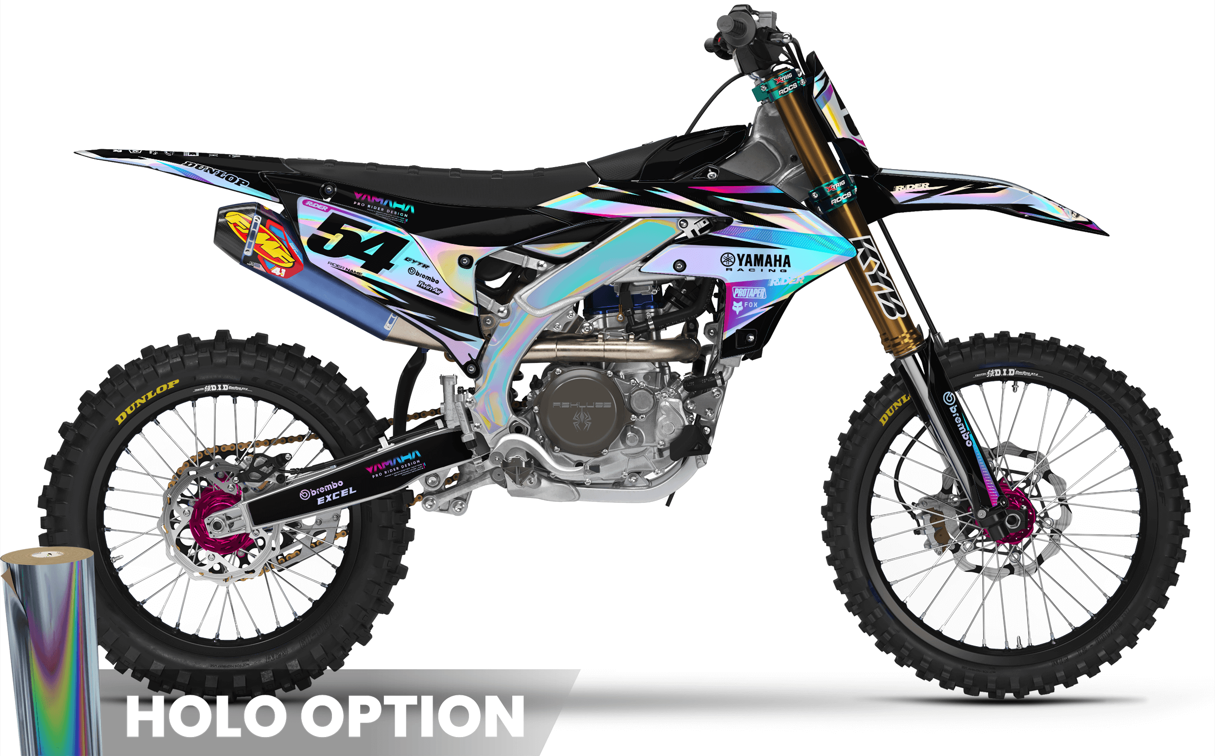 YZ/YZF/WRF FULL GRAPHICS KIT IMPULSE BLACK