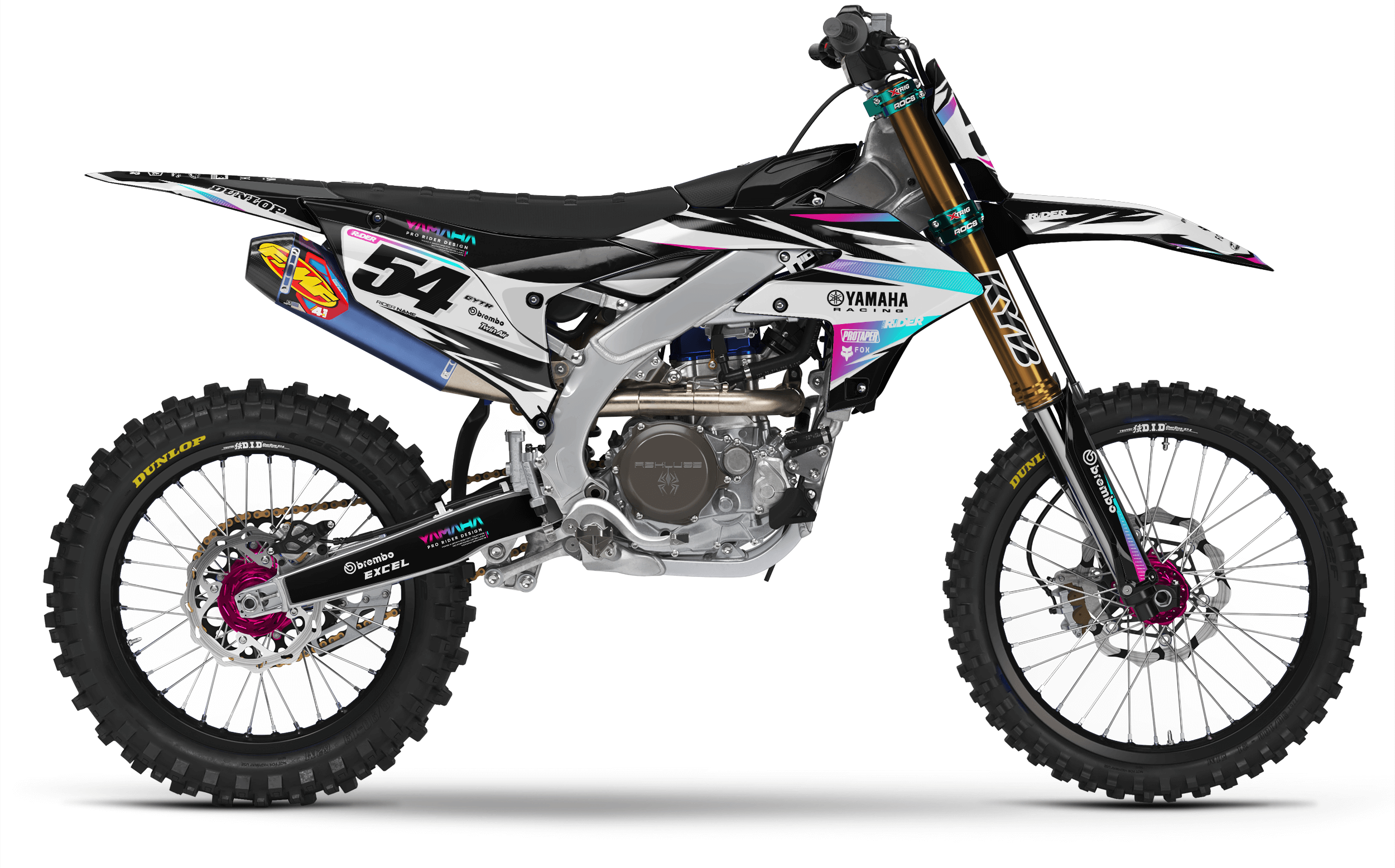 YZ/YZF/WRF FULL GRAPHICS KIT IMPULSE BLACK