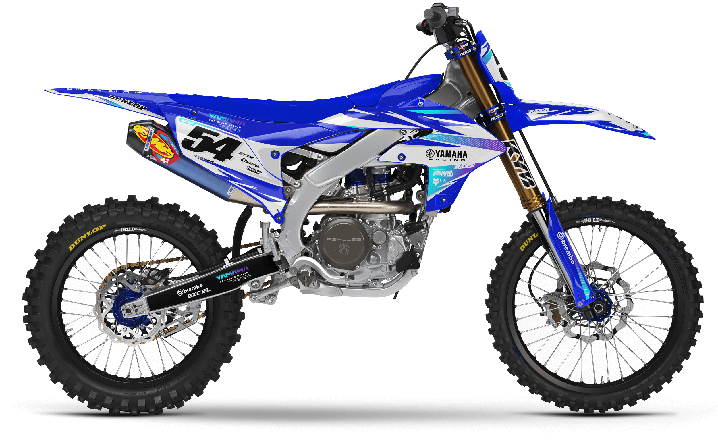 YZ/YZF/WRF FULL GRAPHICS KIT IMPULSE BLUE