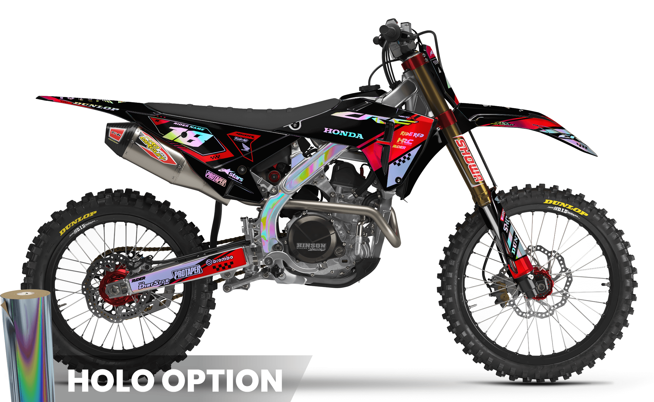 HONDA Full Graphics Kit BLACK PERFORMANCE