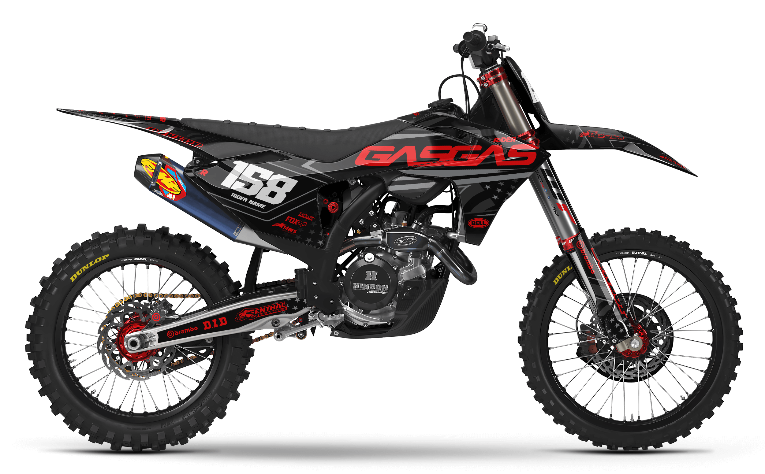 BLACK DRIVE GasGas Full Graphics Kit