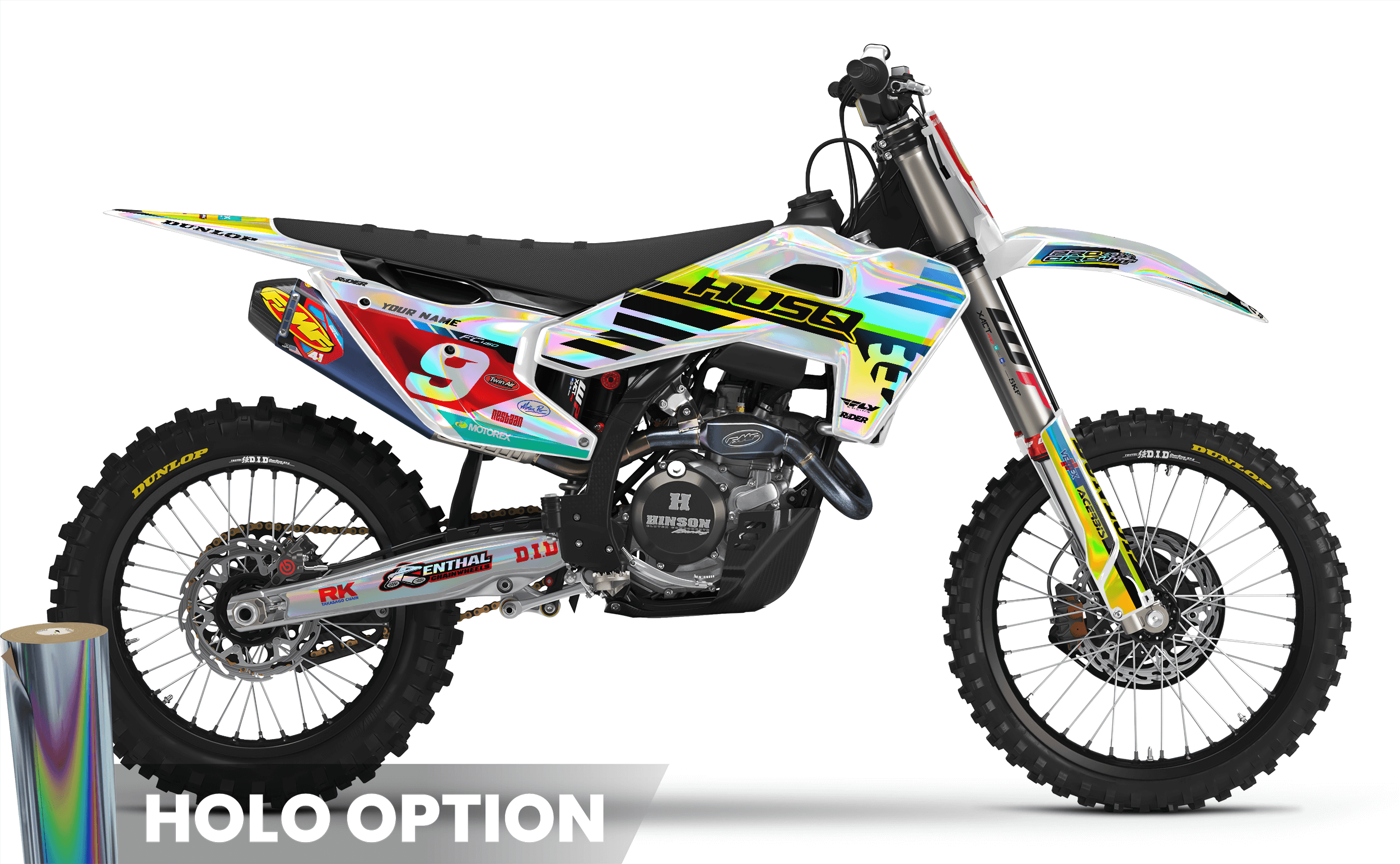 WHITE SOURCE Husqvarna Full Graphics Kit