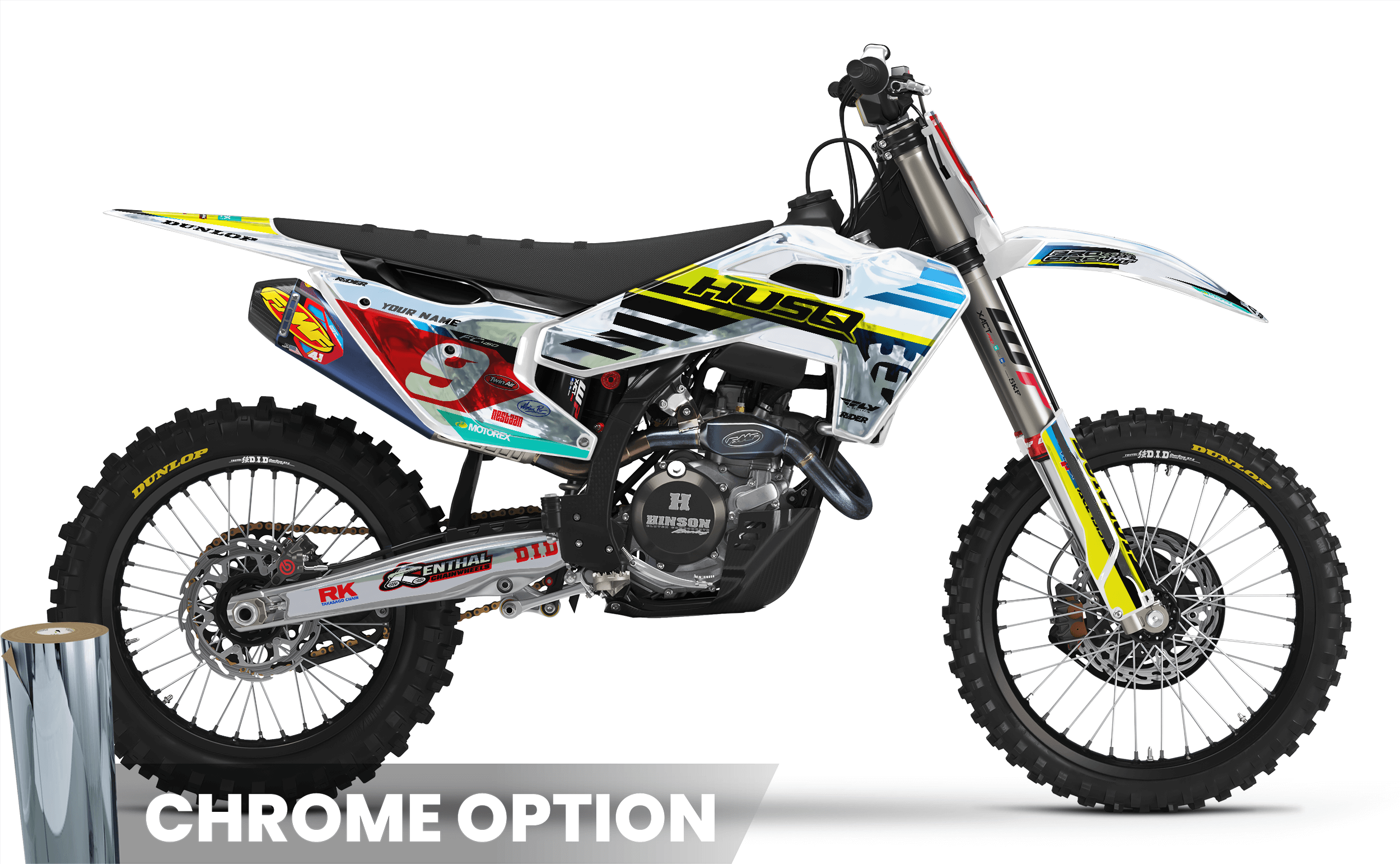 WHITE SOURCE Husqvarna Full Graphics Kit