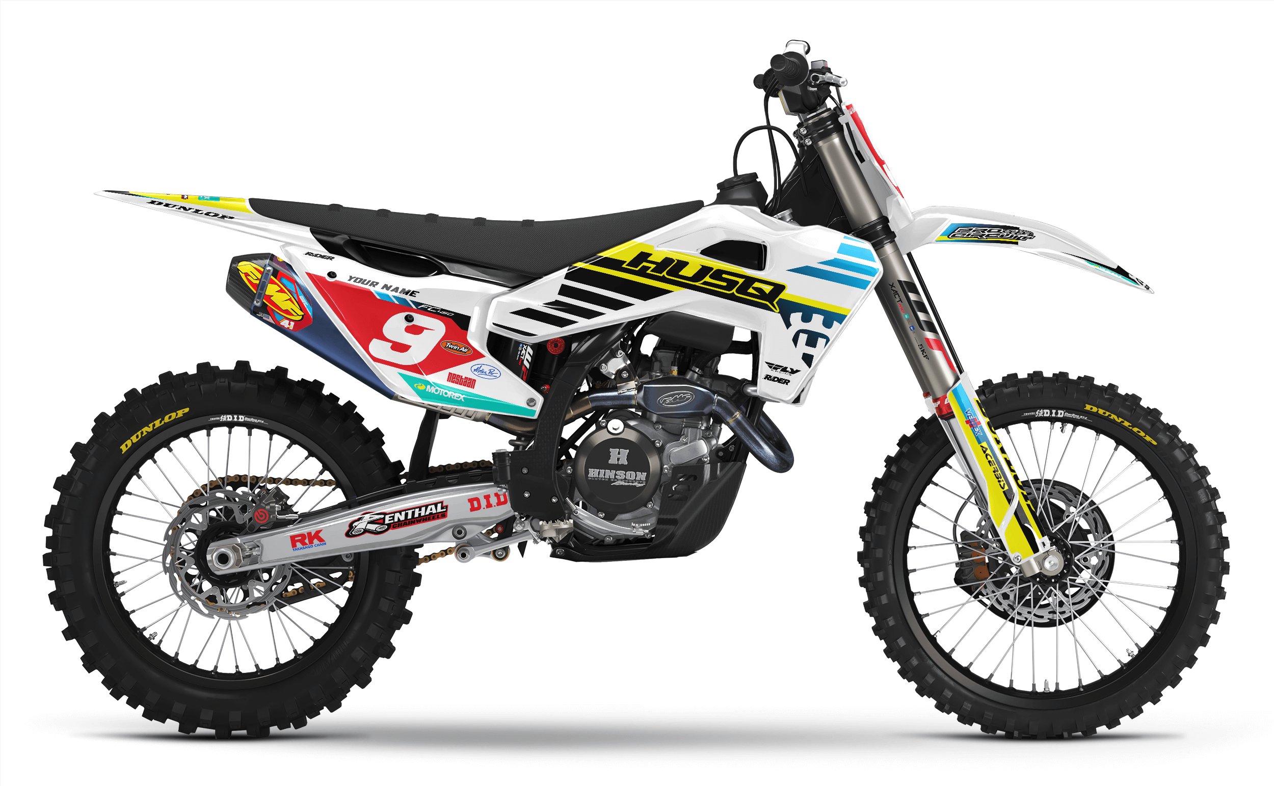 WHITE SOURCE Husqvarna Full Graphics Kit