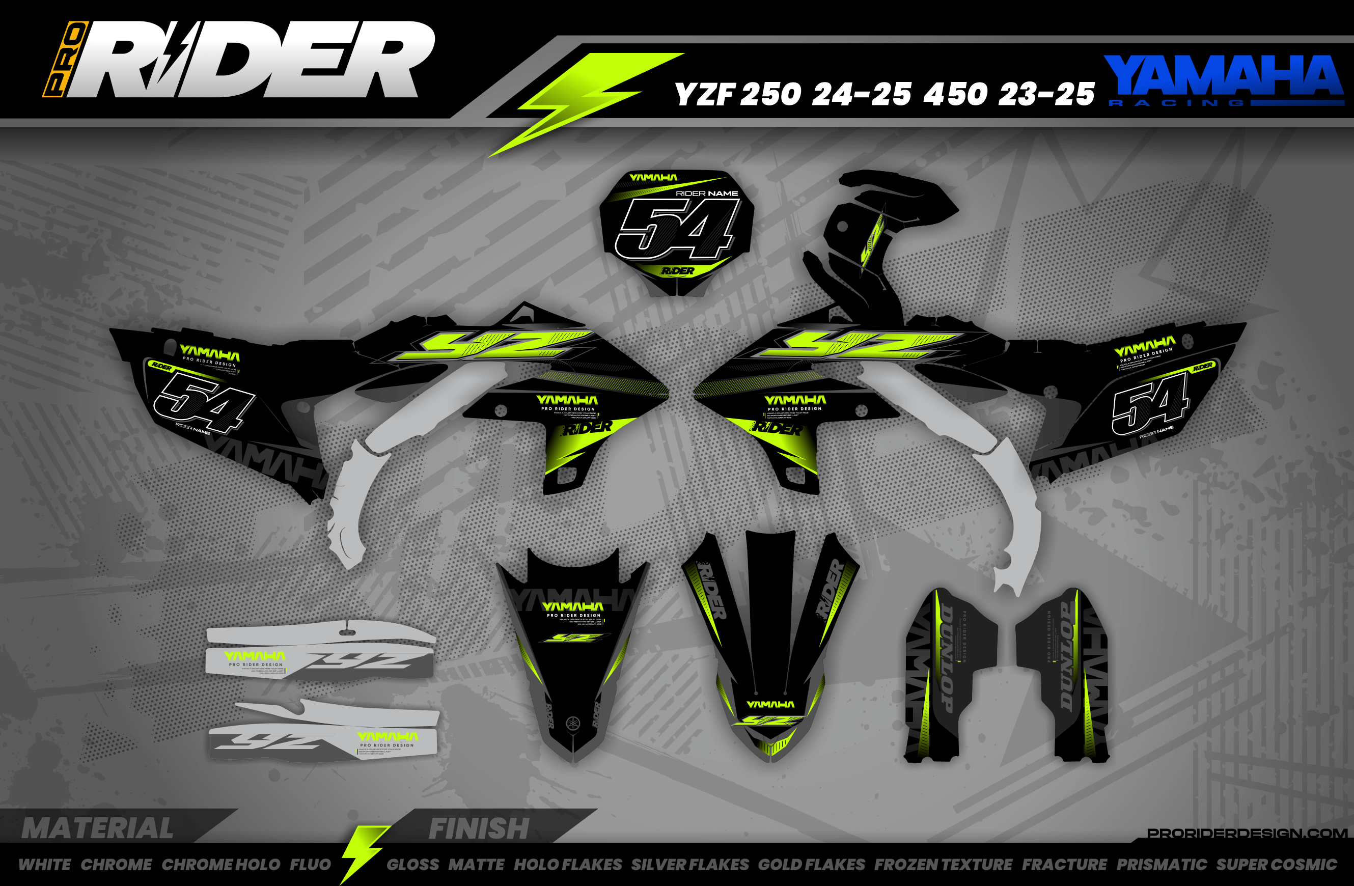 SOLID YAMAHA YZ/YZF/WRF Full Graphics Kit
