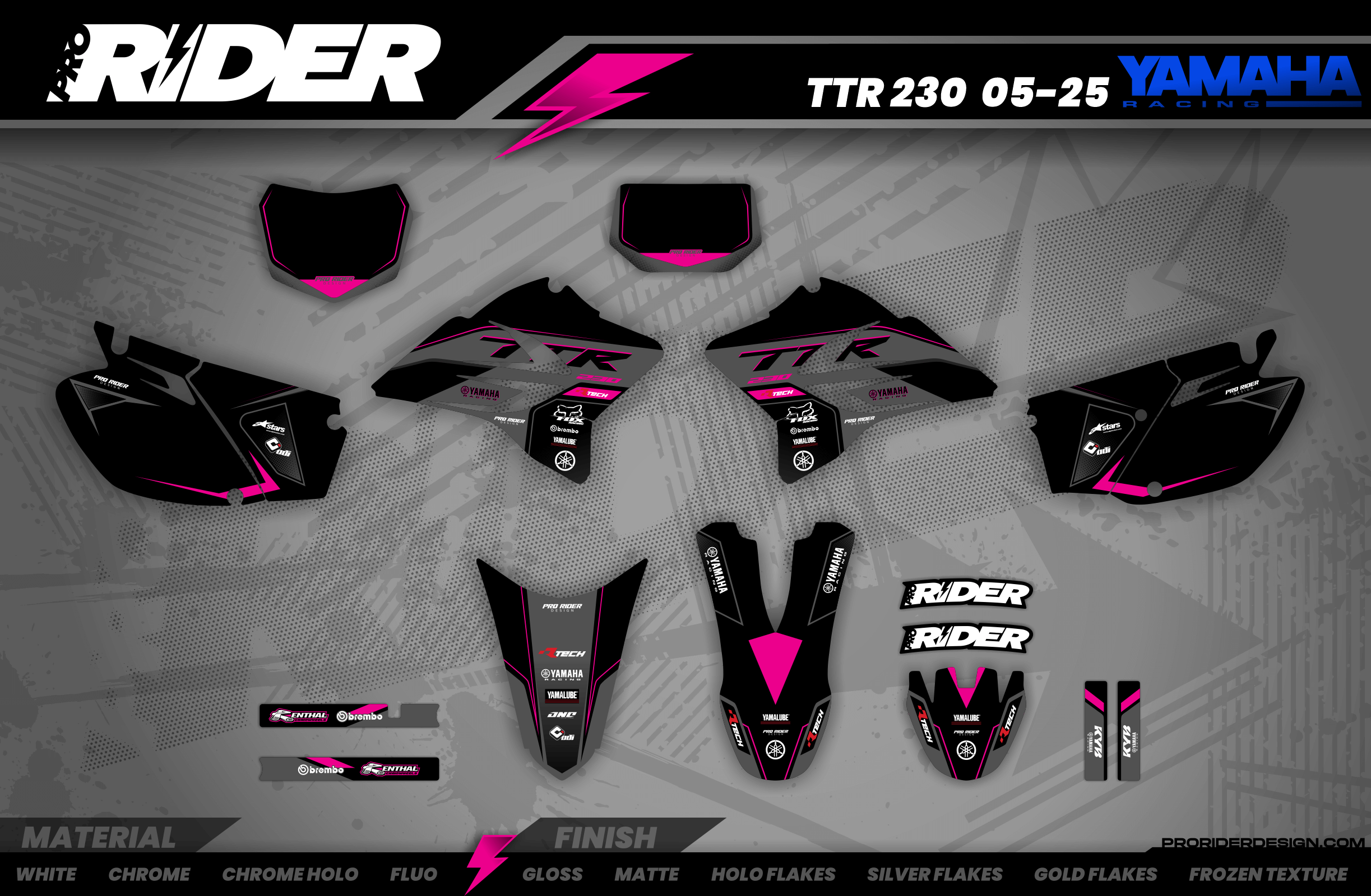 YAMAHA GRAPHICS| Black Venom | PINK